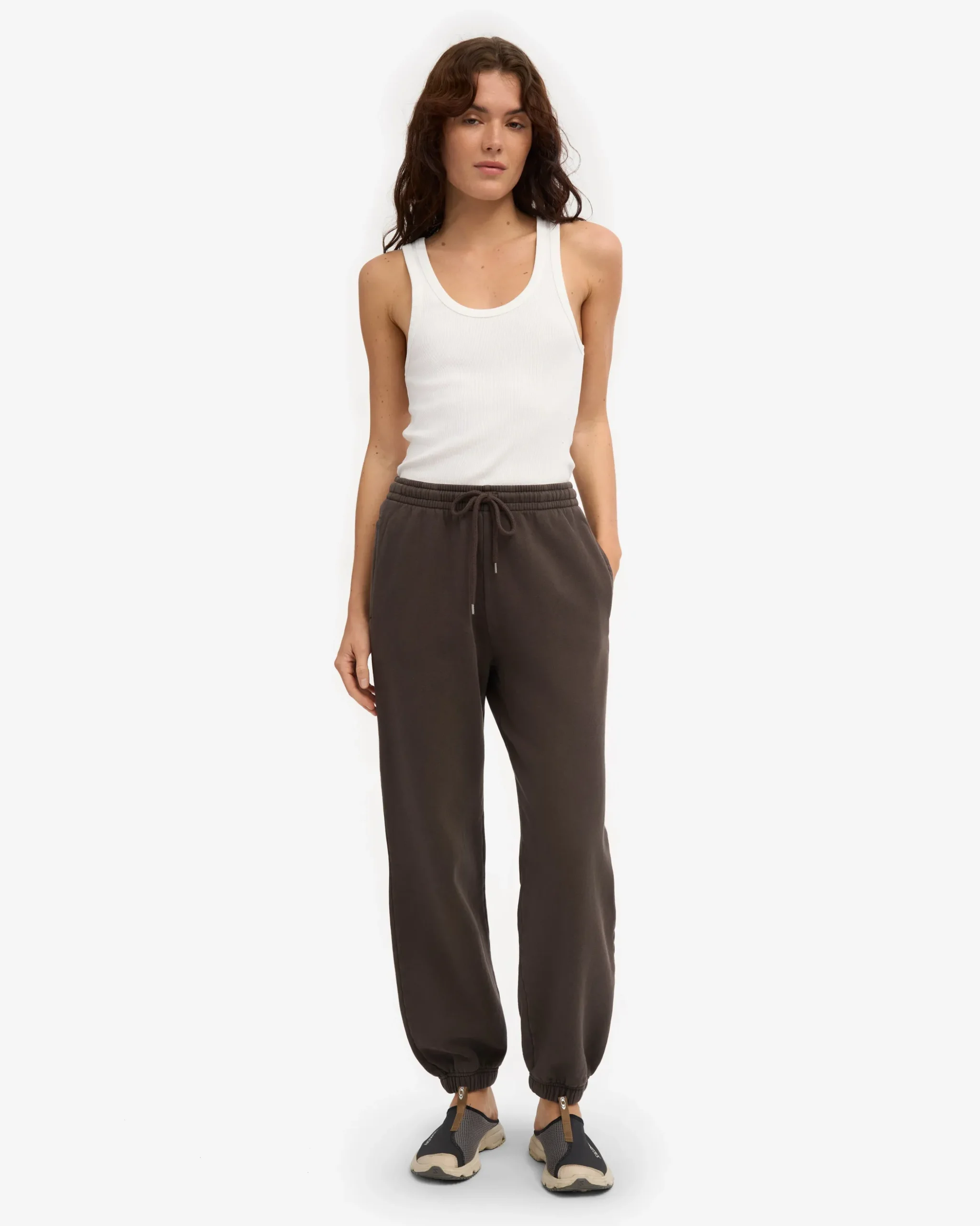 Organic Relaxed Sweatpants - Coffee Brown