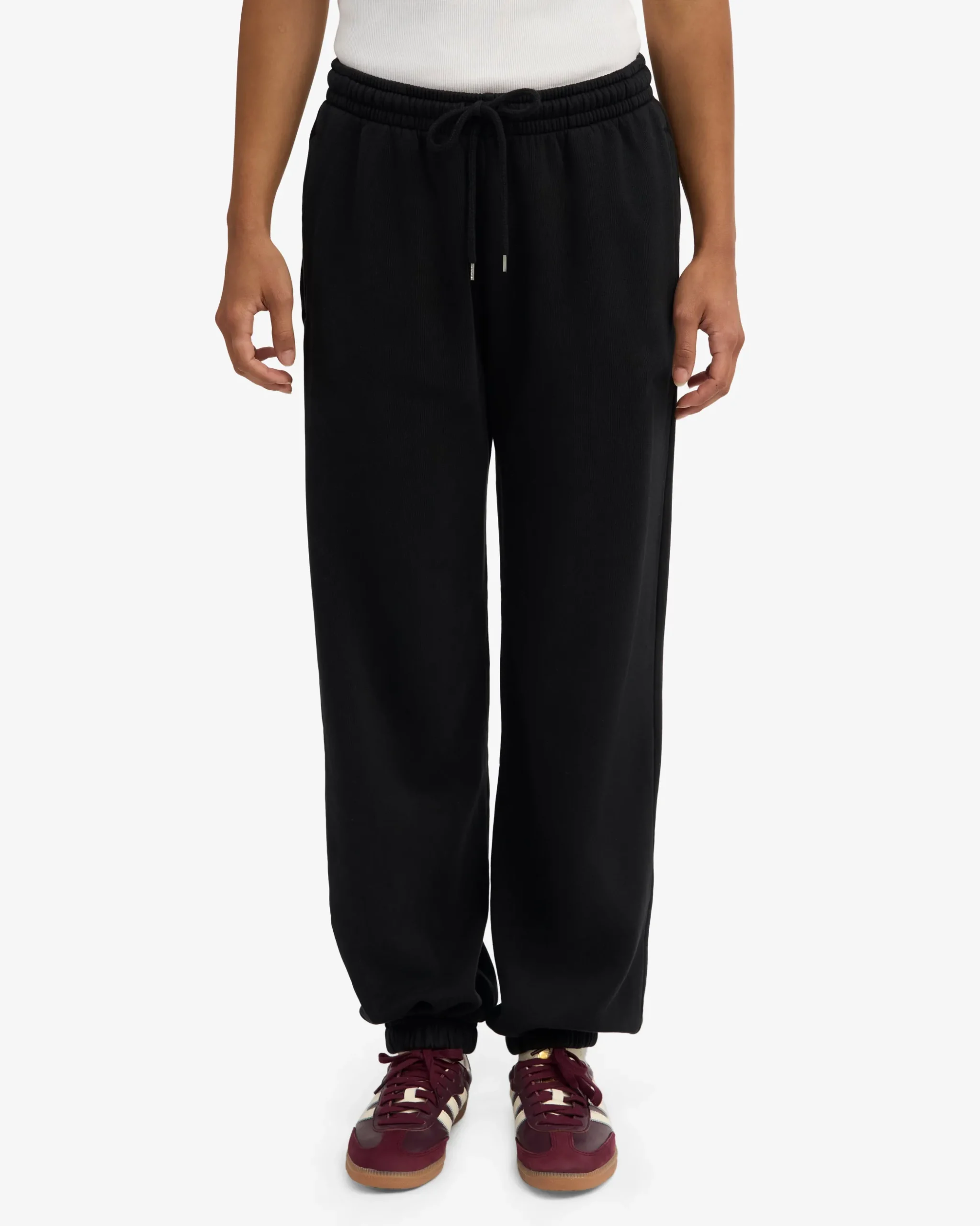 Organic Relaxed Sweatpants - Deep Black
