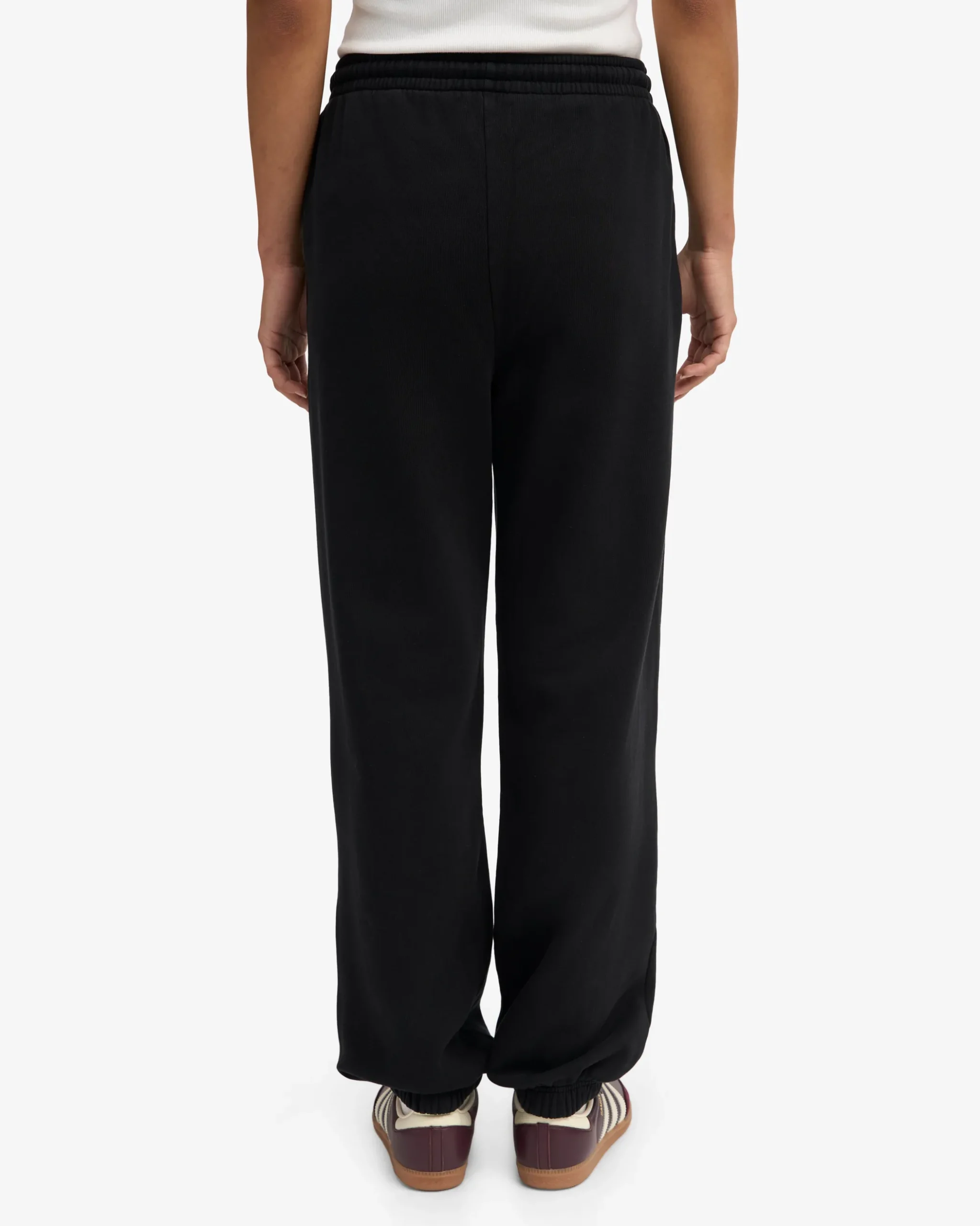 Organic Relaxed Sweatpants - Deep Black