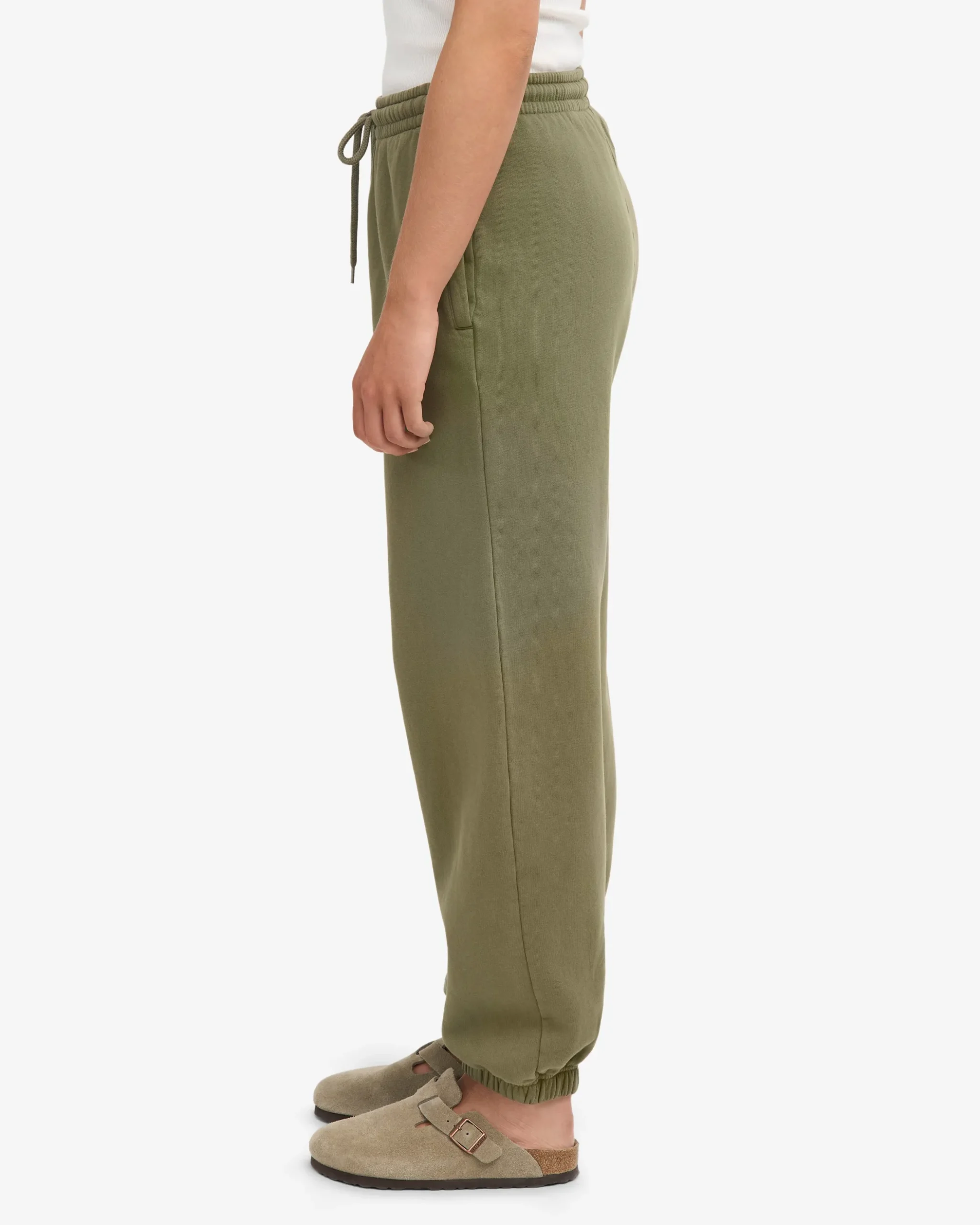 Organic Relaxed Sweatpants - Dusty Olive