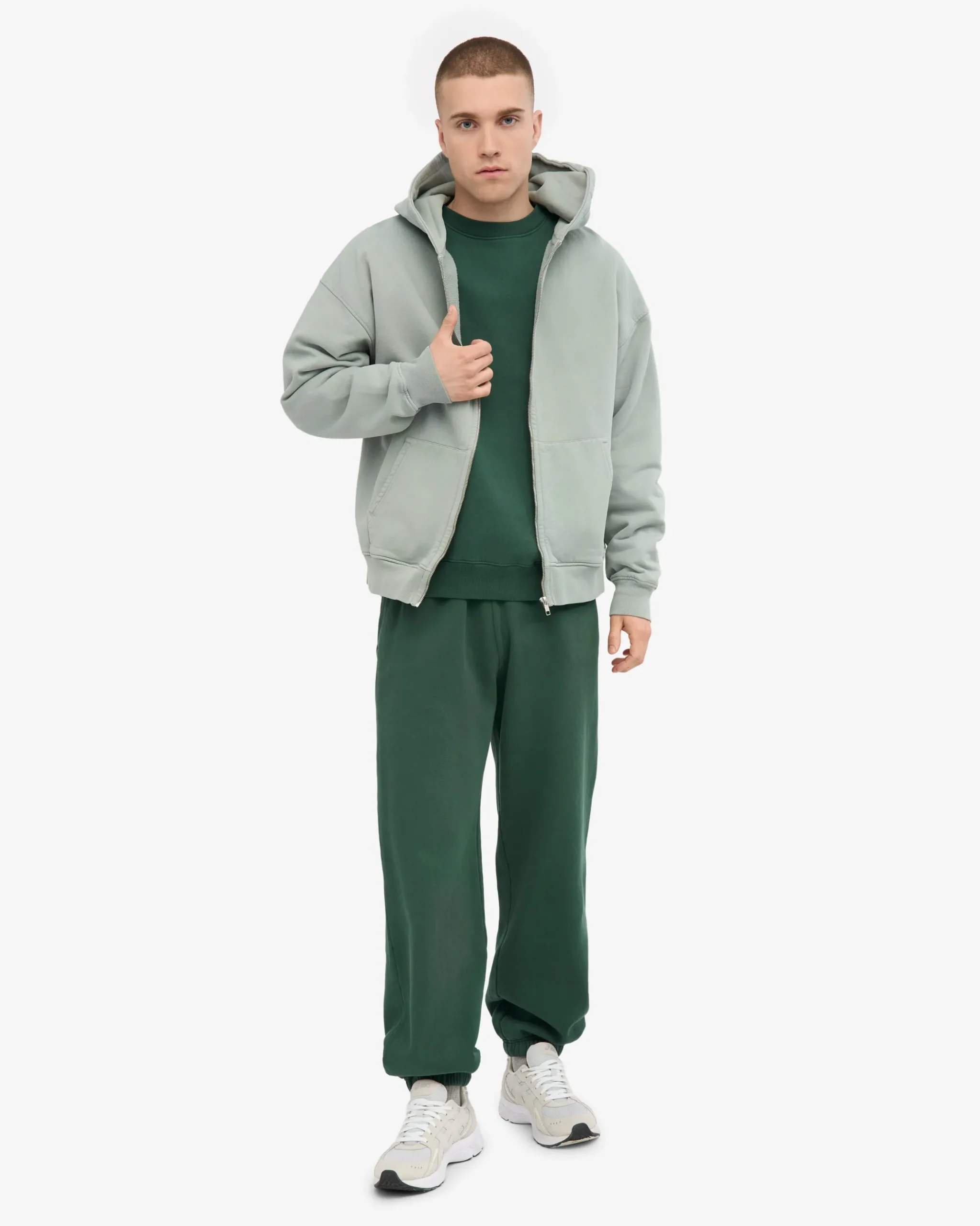 Organic Relaxed Sweatpants - Emerald Green