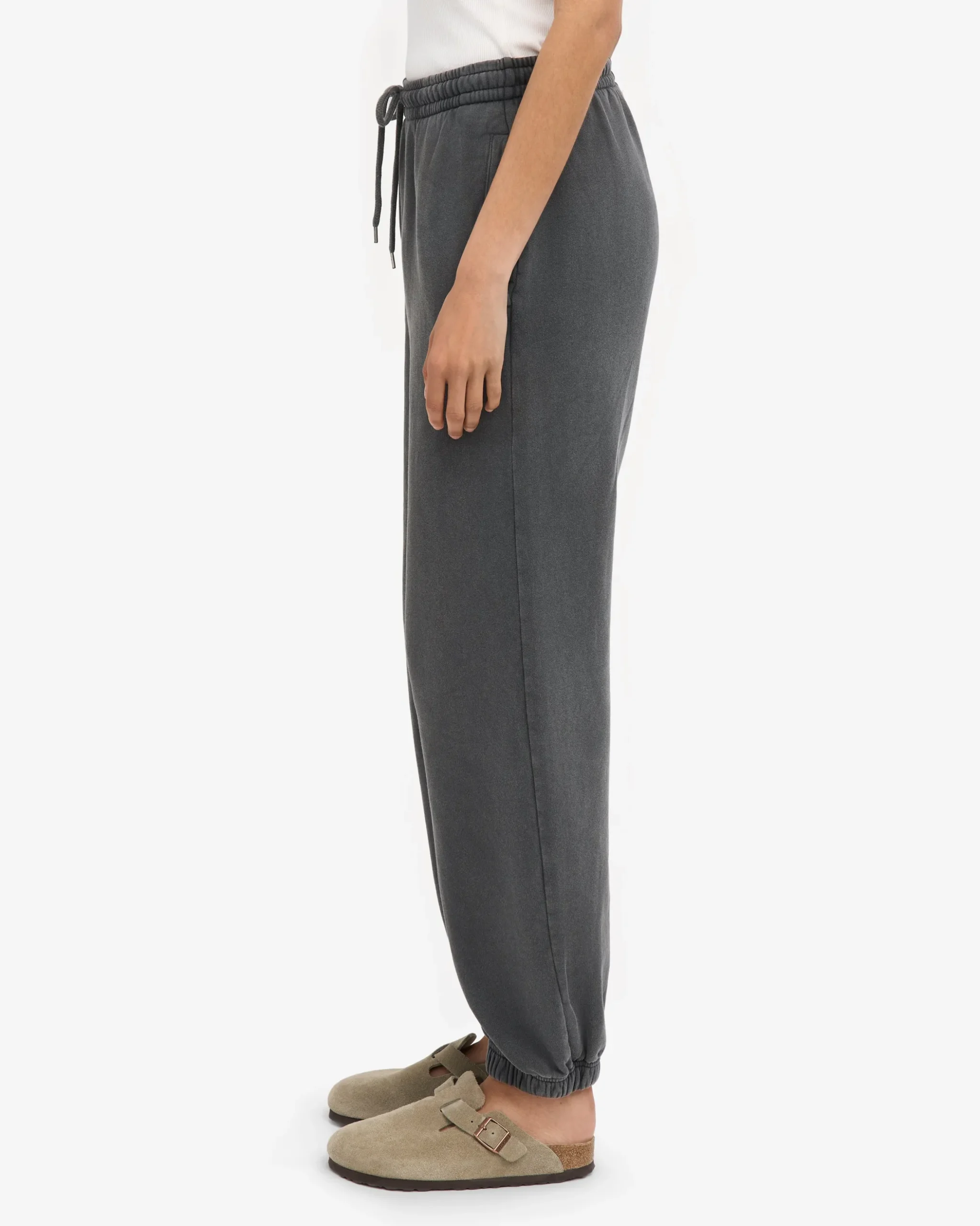 Organic Relaxed Sweatpants - Faded Black