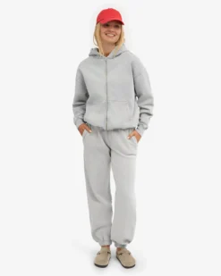 Organic Relaxed Sweatpants - Faded Grey
