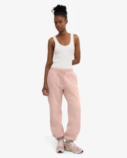 Organic Relaxed Sweatpants - Faded Pink