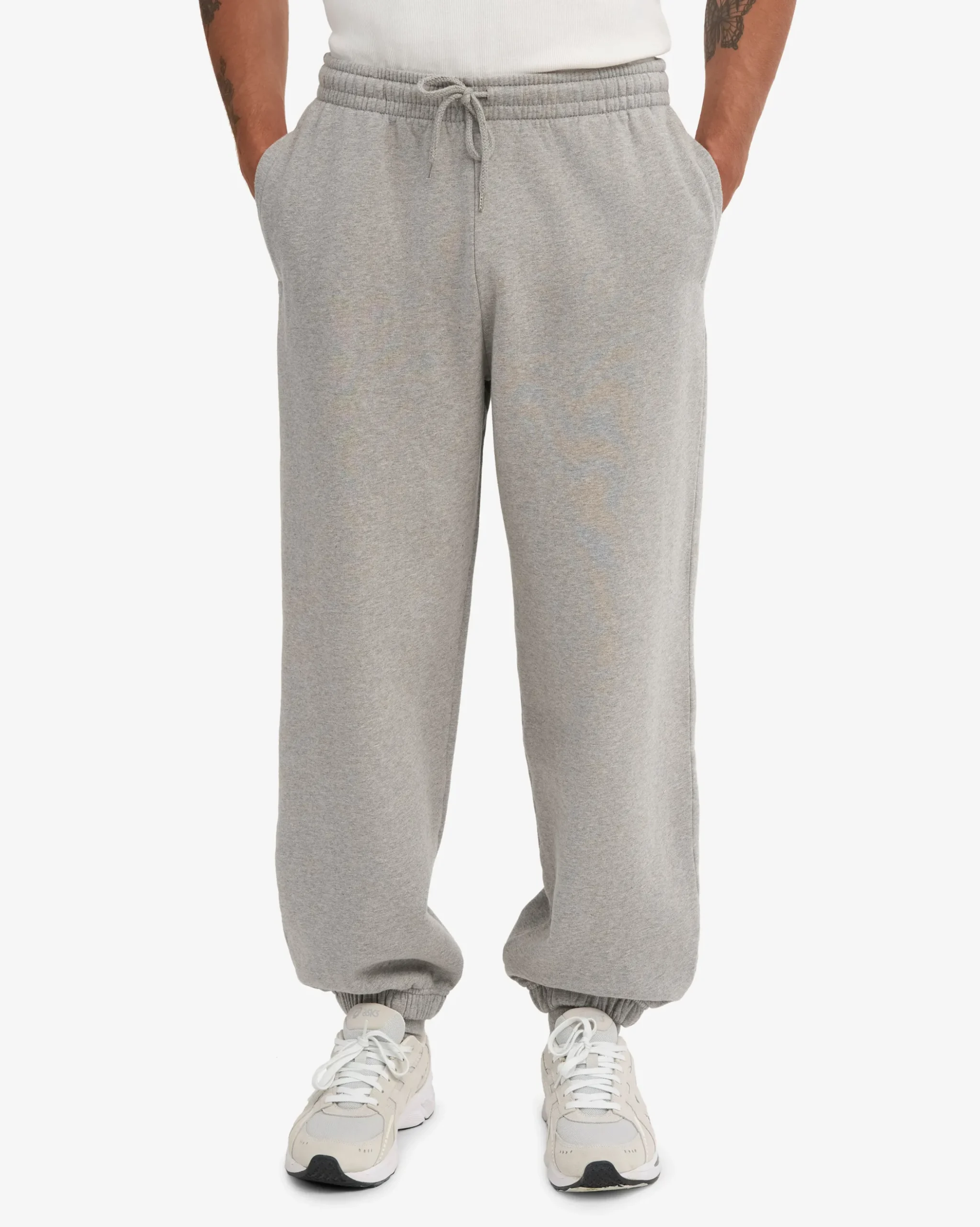 Organic Relaxed Sweatpants - Heather Grey