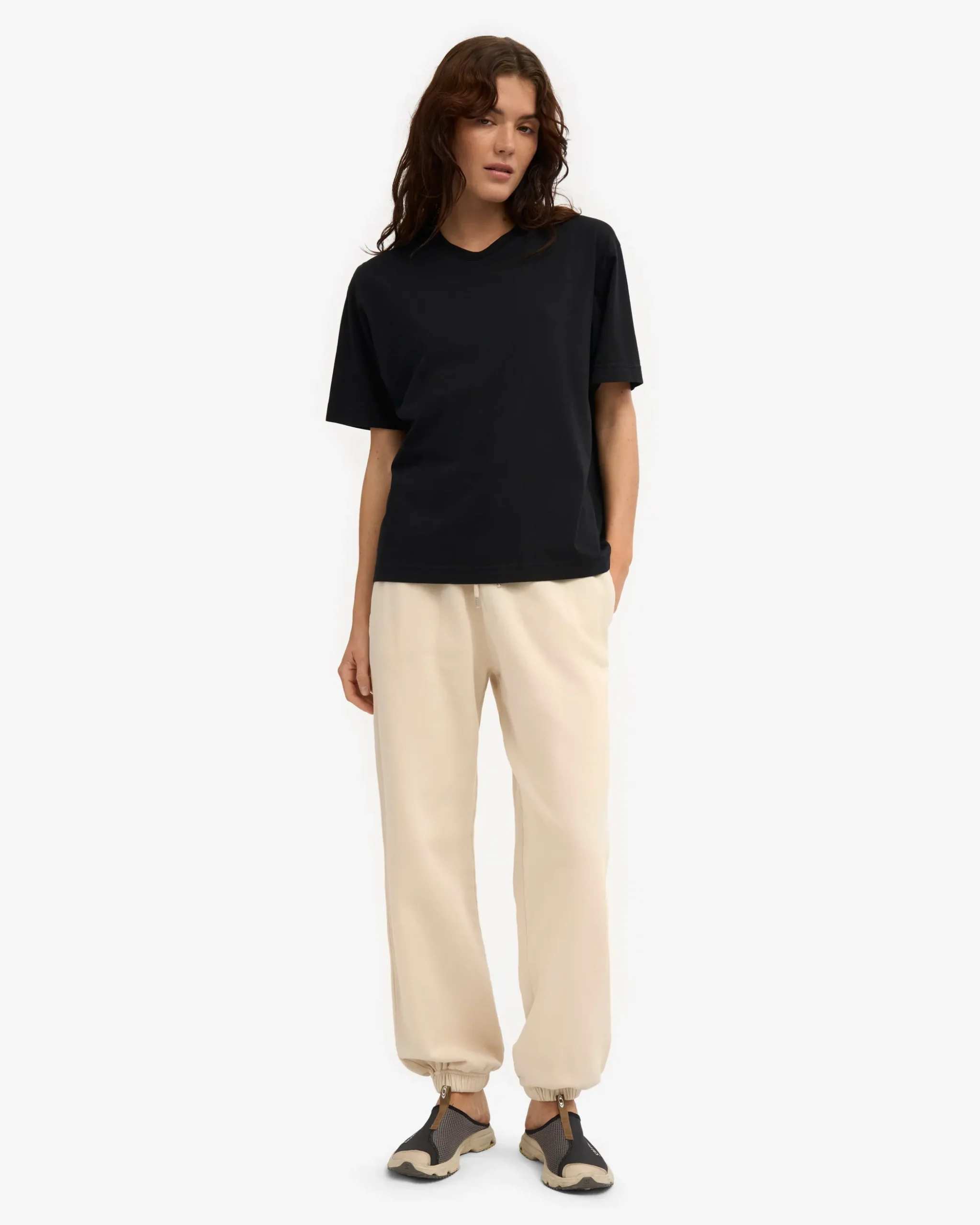 Organic Relaxed Sweatpants - Ivory White