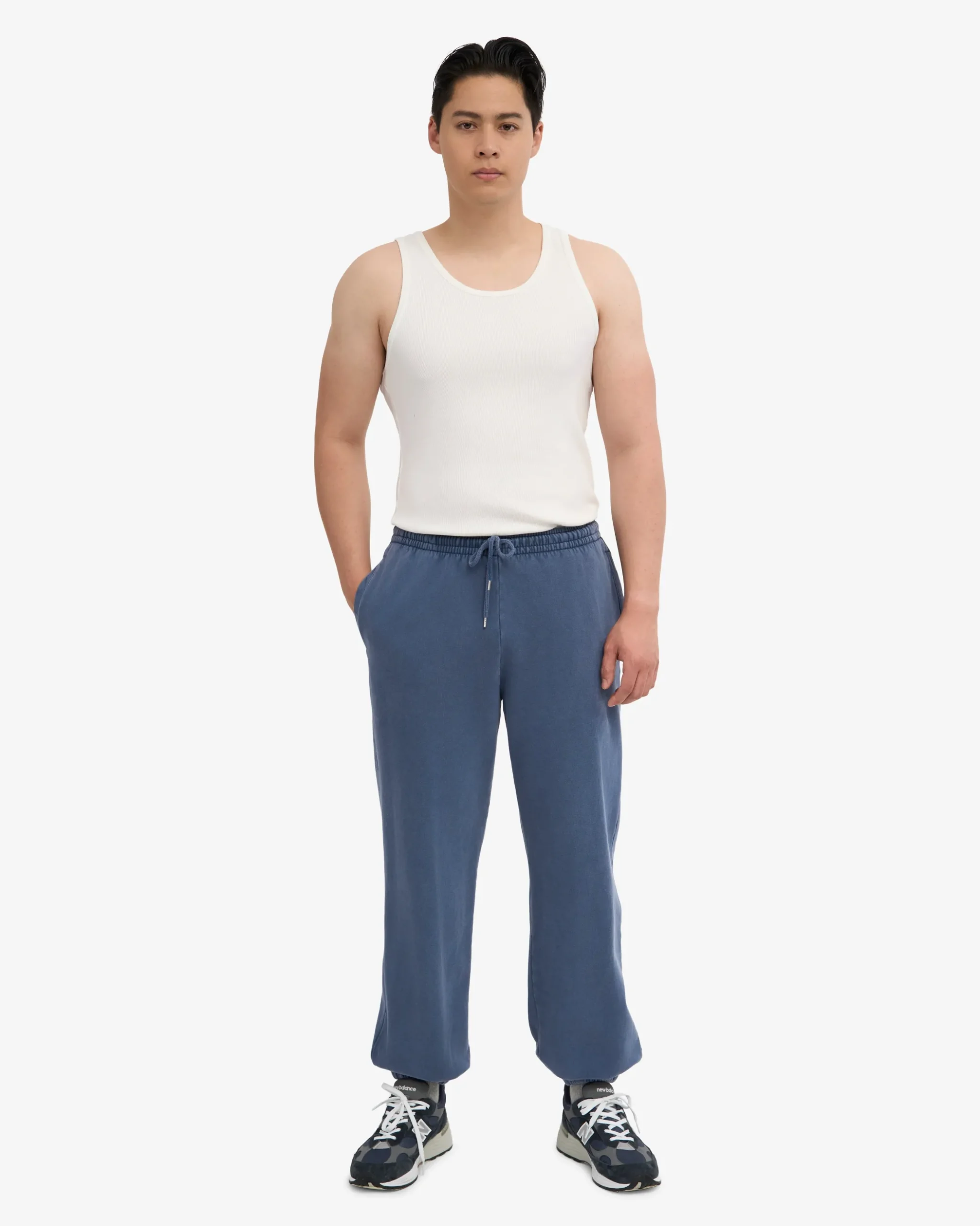 Organic Relaxed Sweatpants - Neptune Blue