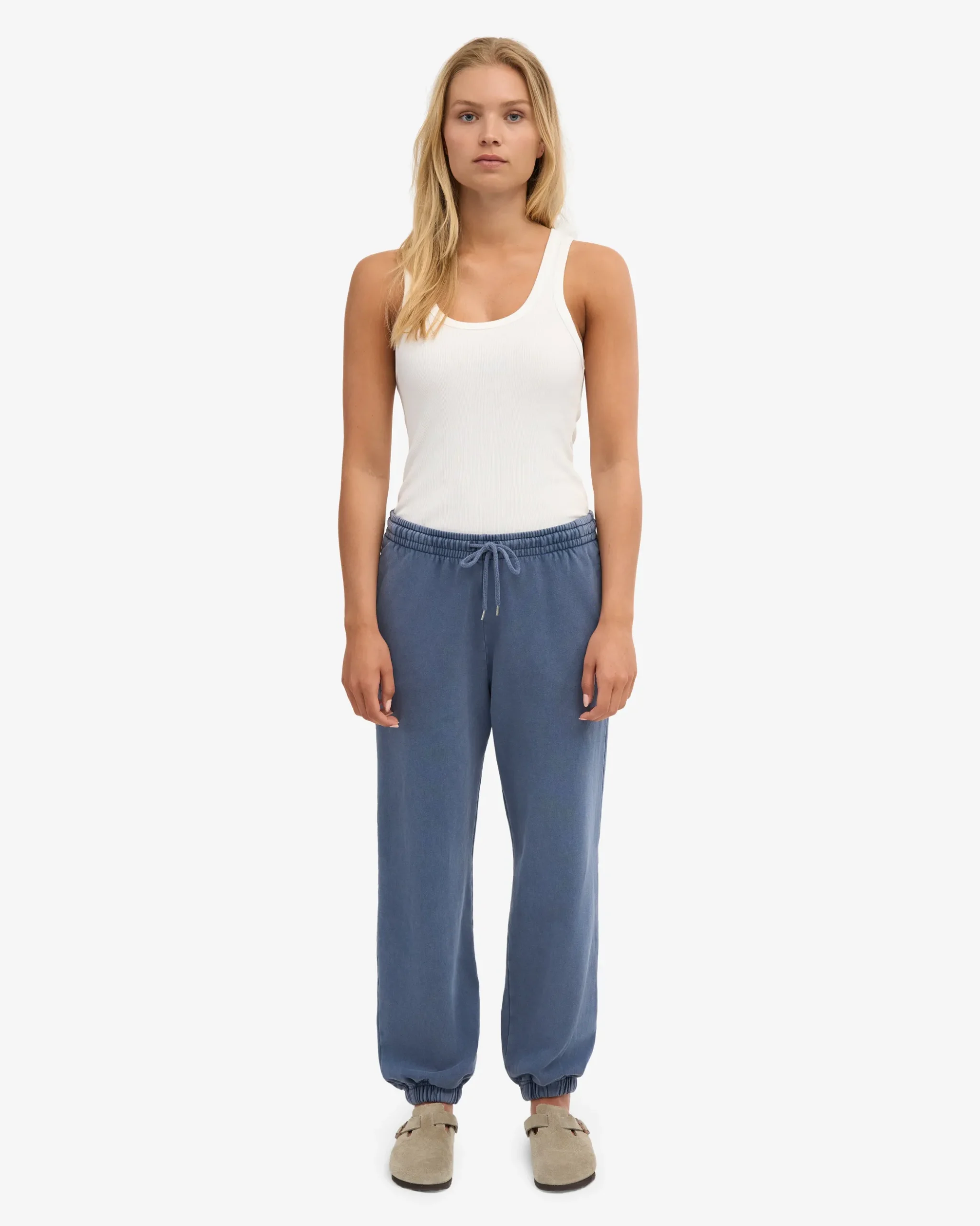 Organic Relaxed Sweatpants - Neptune Blue