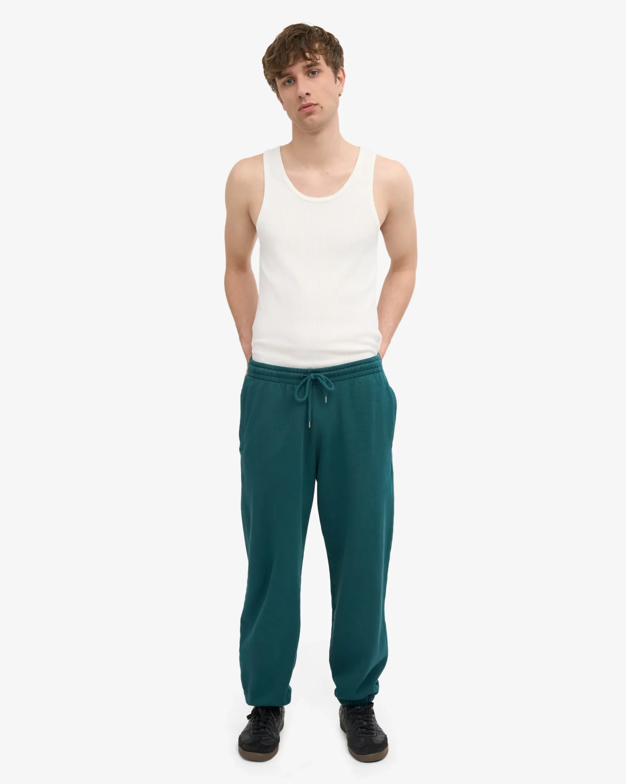 Organic Relaxed Sweatpants - Ocean Green