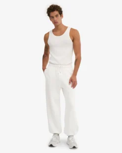 Organic Relaxed Sweatpants - Optical White