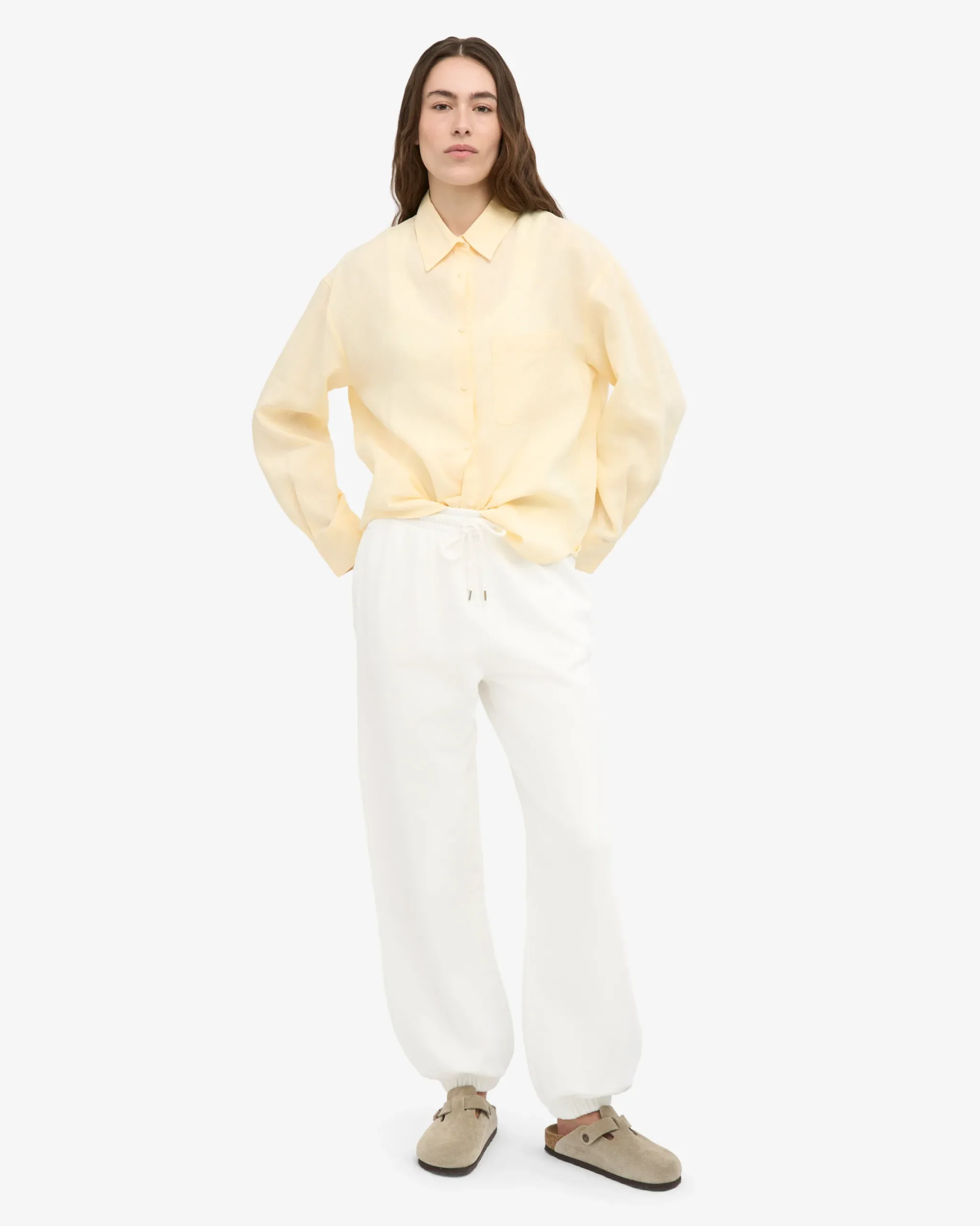 Organic Relaxed Sweatpants - Optical White