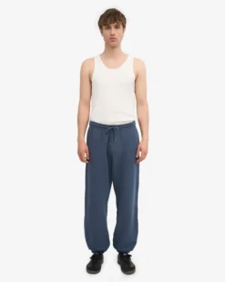 Organic Relaxed Sweatpants - Petrol Blue
