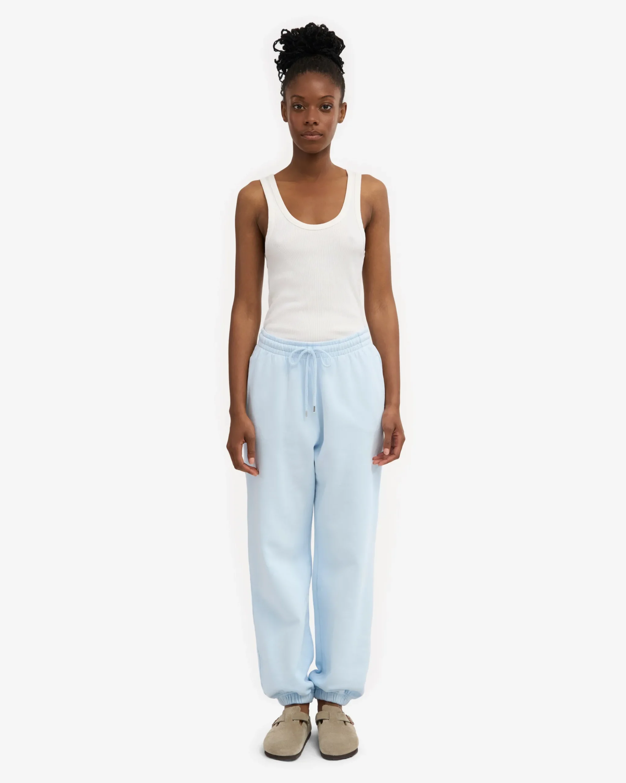 Organic Relaxed Sweatpants - Polar Blue