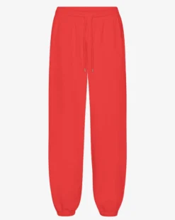 Organic Relaxed Sweatpants - Red Tangerine