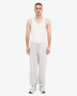 Organic Relaxed Sweatpants - Snow Melange