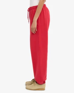 Organic Relaxed Sweatpants - Scarlet Red