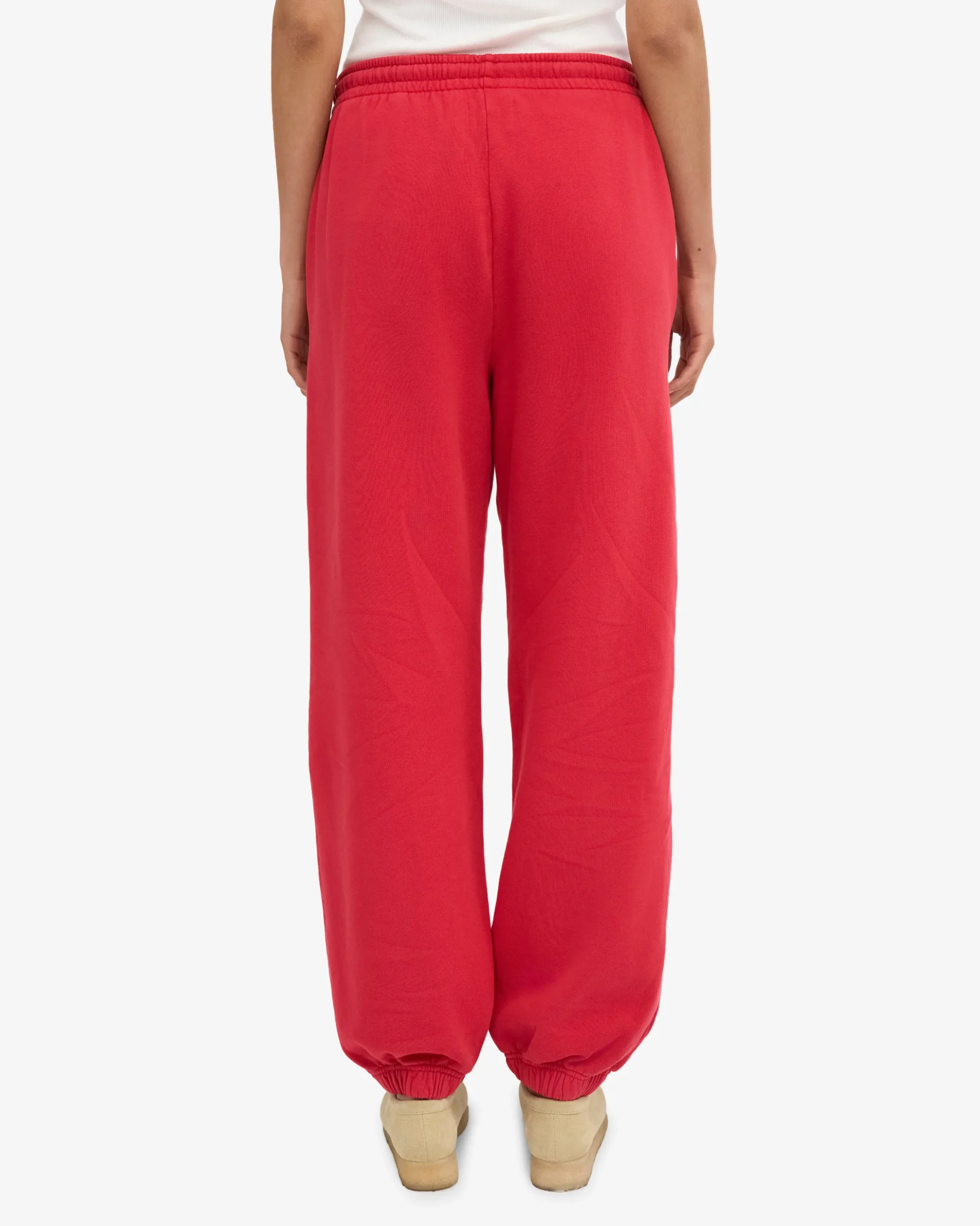 Organic Relaxed Sweatpants - Scarlet Red