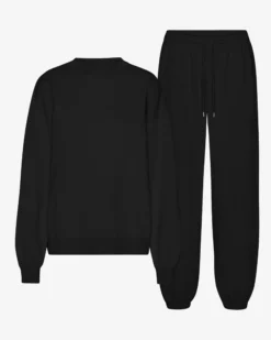 Organic Relaxed Sweatsuit - Deep Black
