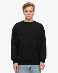 Organic Relaxed Sweatsuit - Deep Black