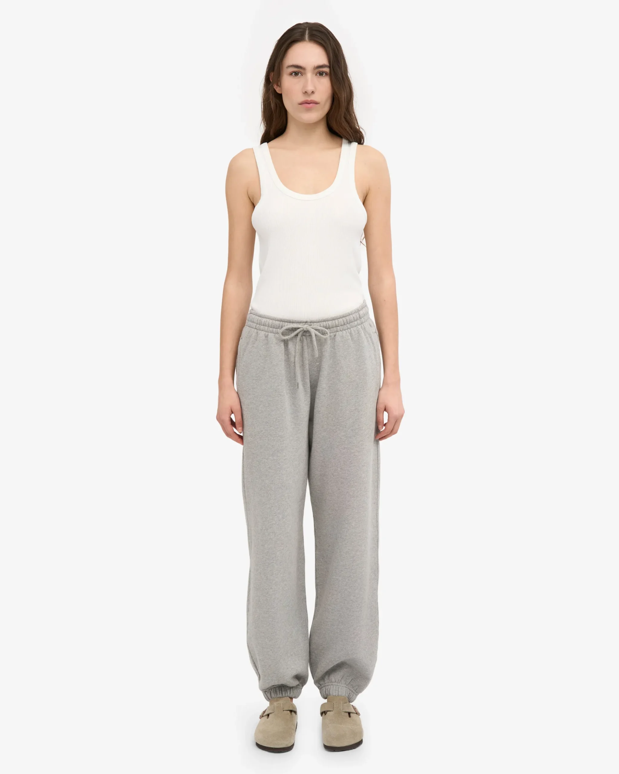 Organic Relaxed Sweatsuit - Heather Grey