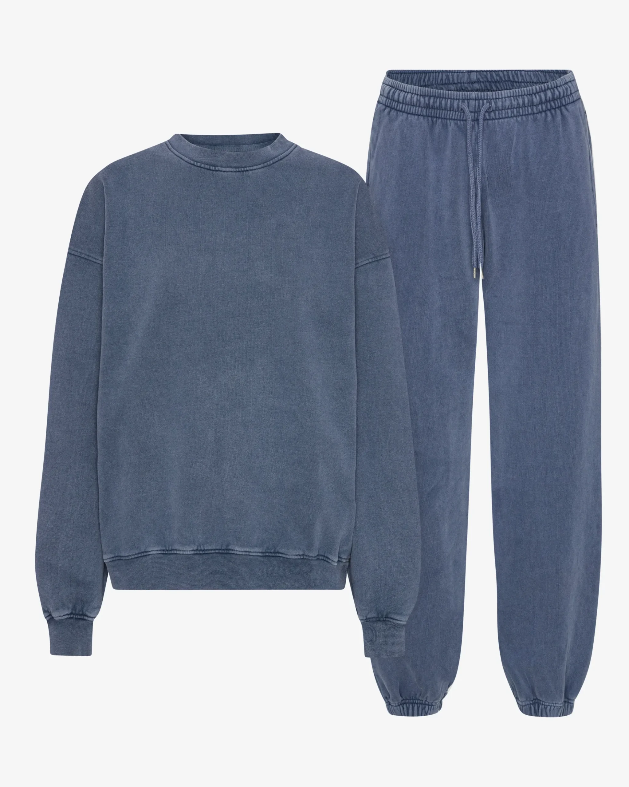 Organic Relaxed Sweatsuit - Neptune Blue