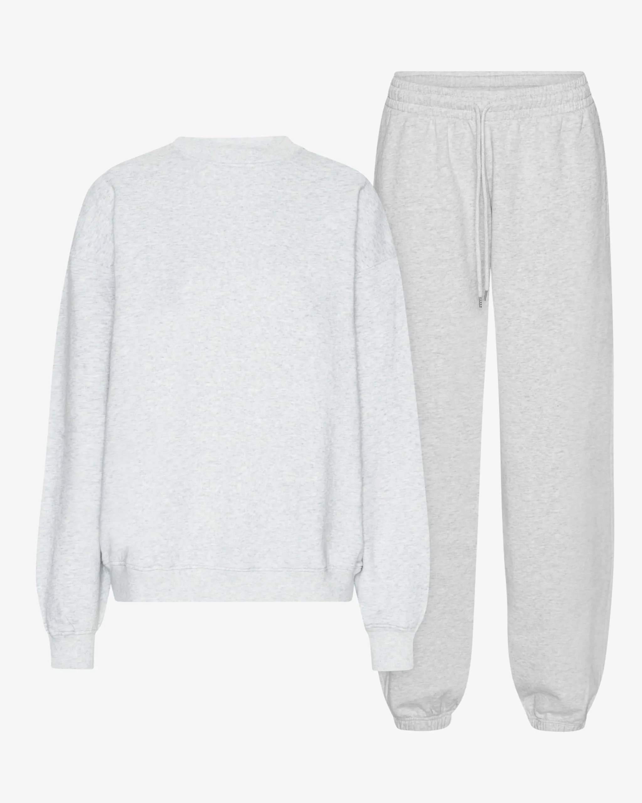 Organic Relaxed Sweatsuit - Snow Melange