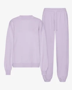 Organic Relaxed Sweatsuit - Soft Lavender