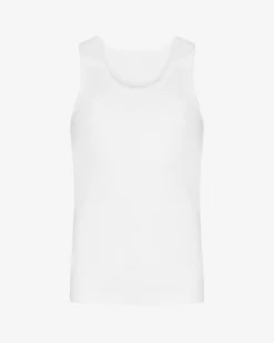 Organic Rib Tank Top - Optical White