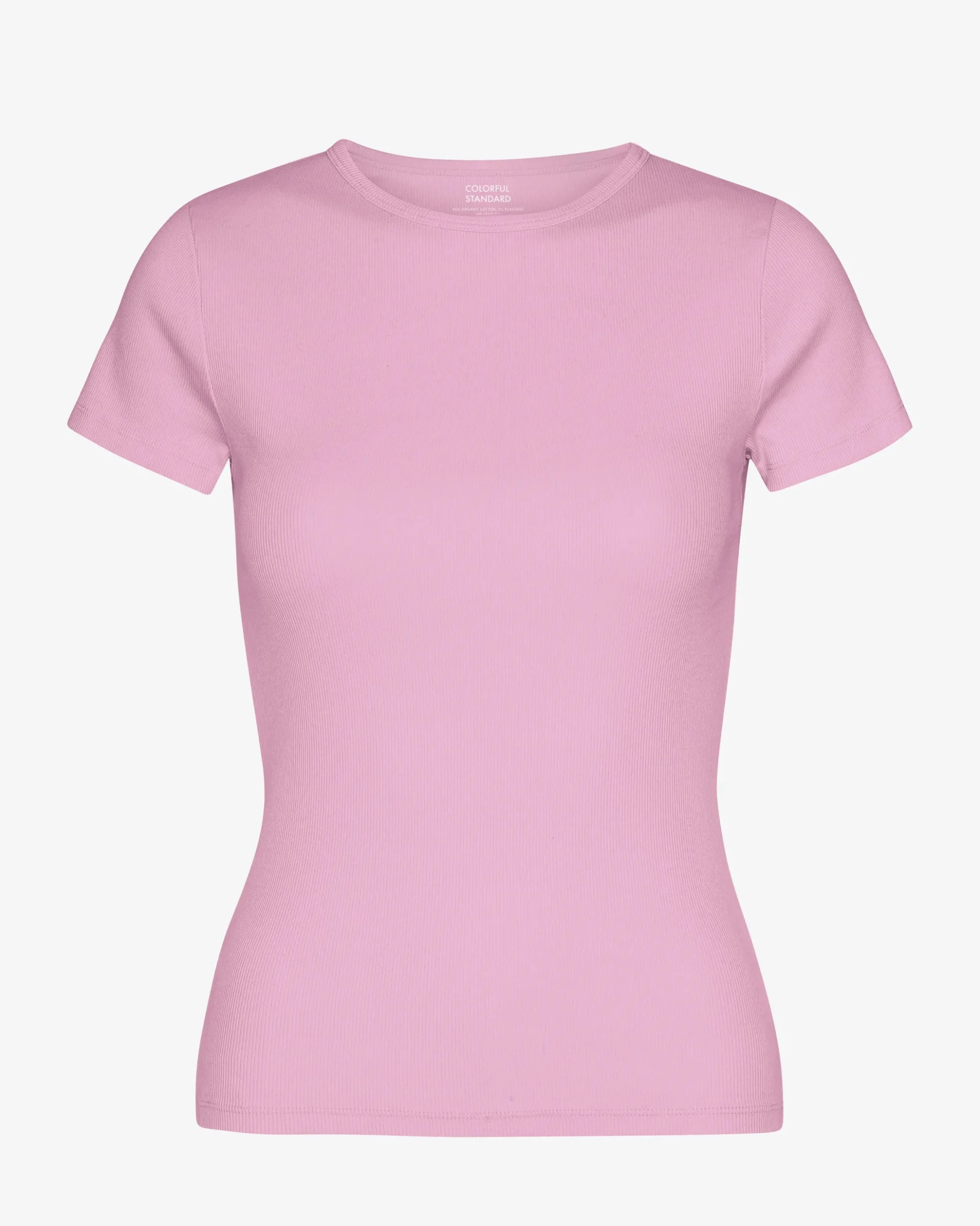 Organic Rib T-Shirt - Cherry Blossom