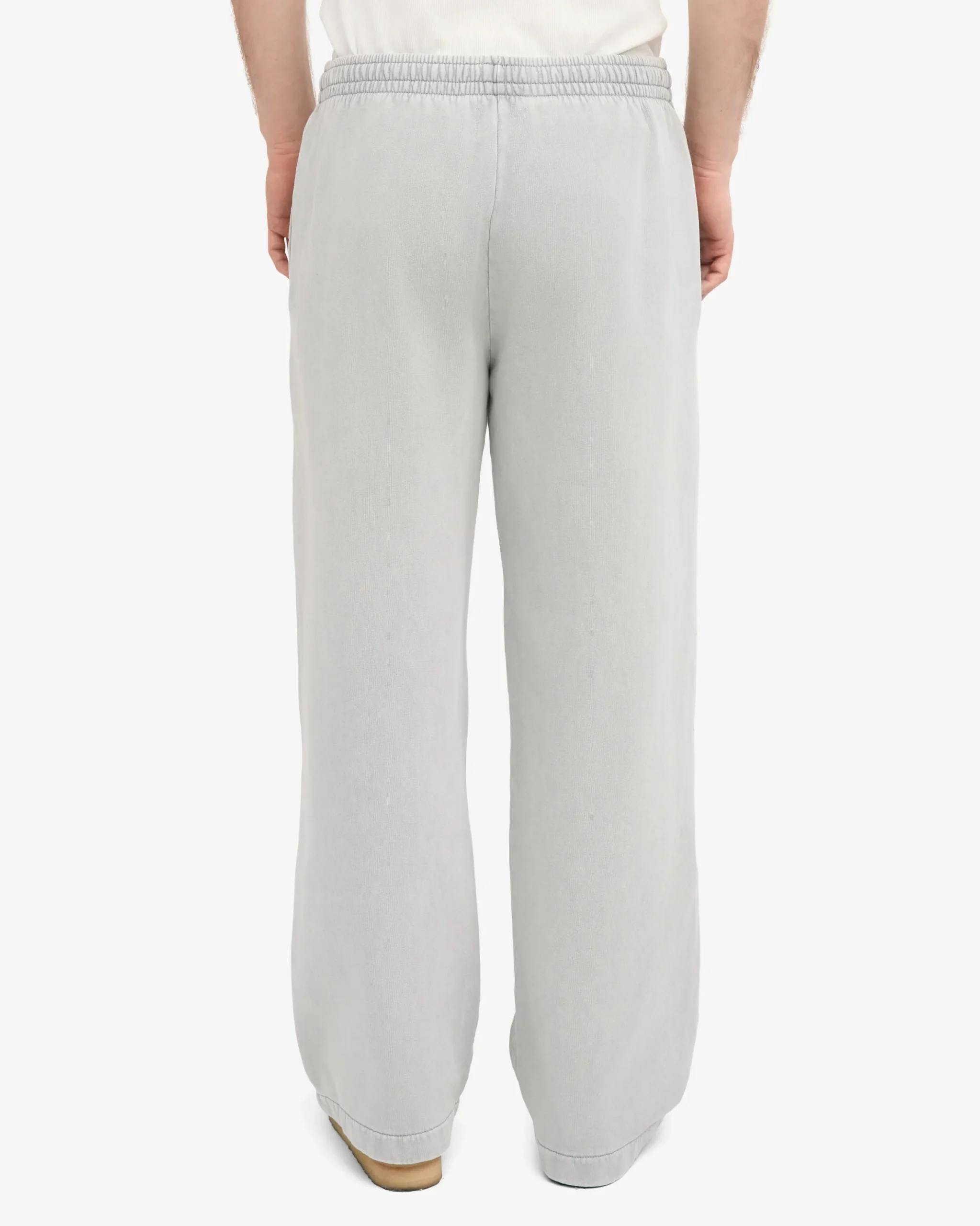 Organic Straight Leg Sweatpants - Faded Grey