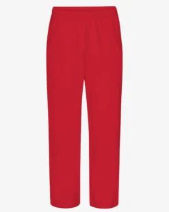 Organic Straight Leg Sweatpants - Scarlet Red