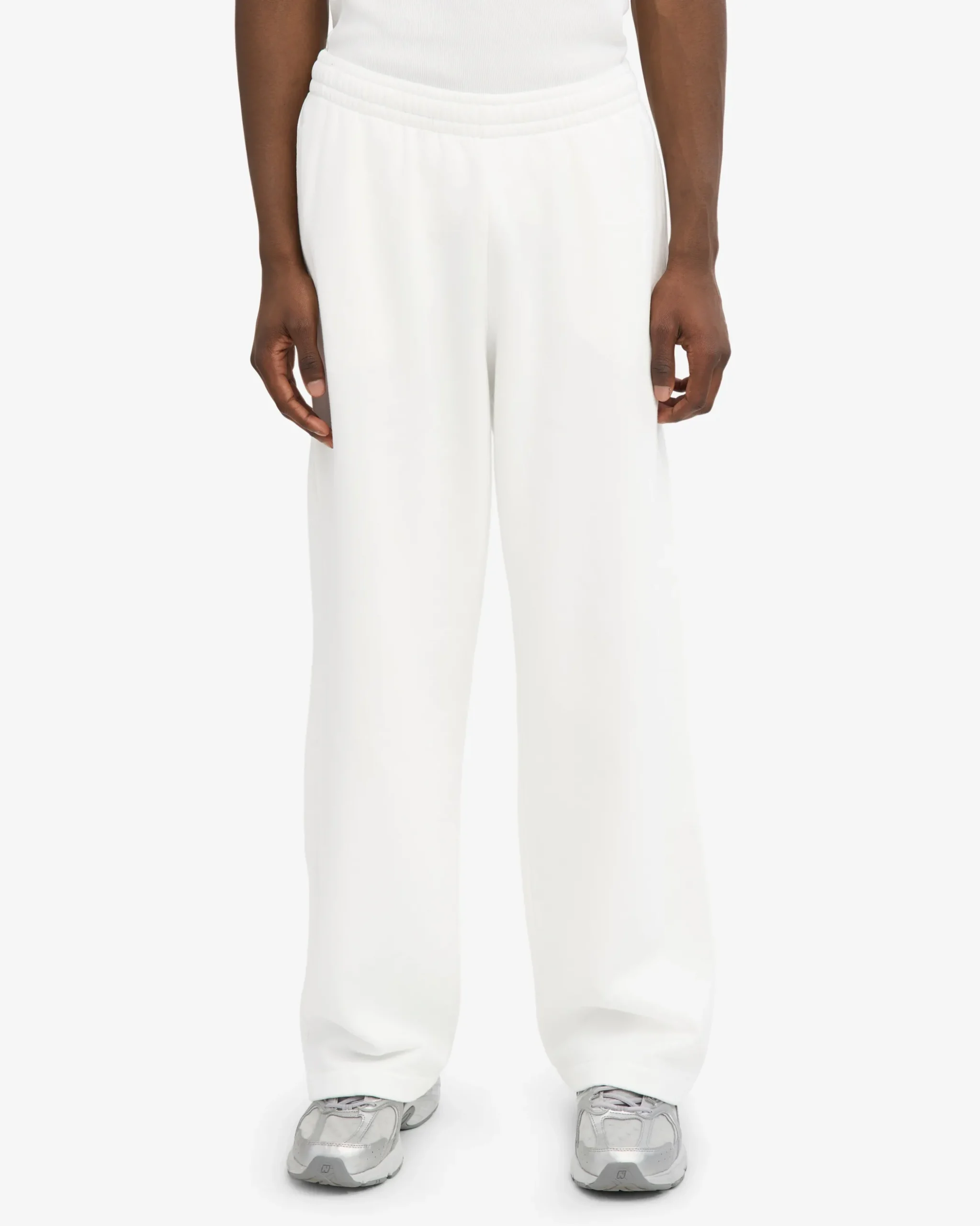 Organic Straight Leg Sweatpants - Optical White