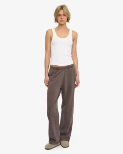 Organic Straight Leg Sweatpants - Faded Mud