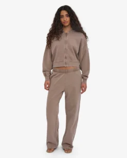 Organic Straight Leg Sweatpants - Faded Khaki