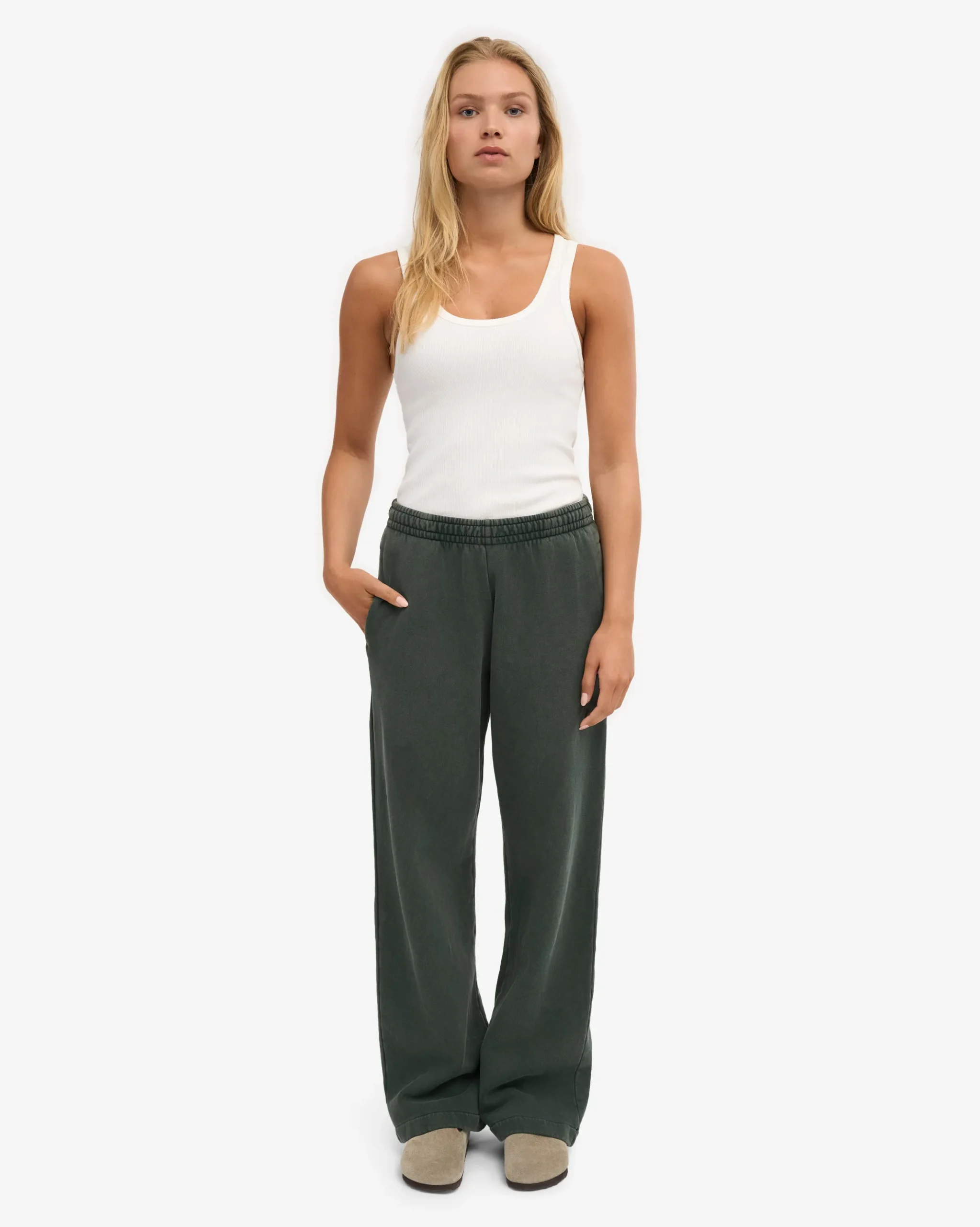 Organic Straight Leg Sweatpants - Midnight Forest