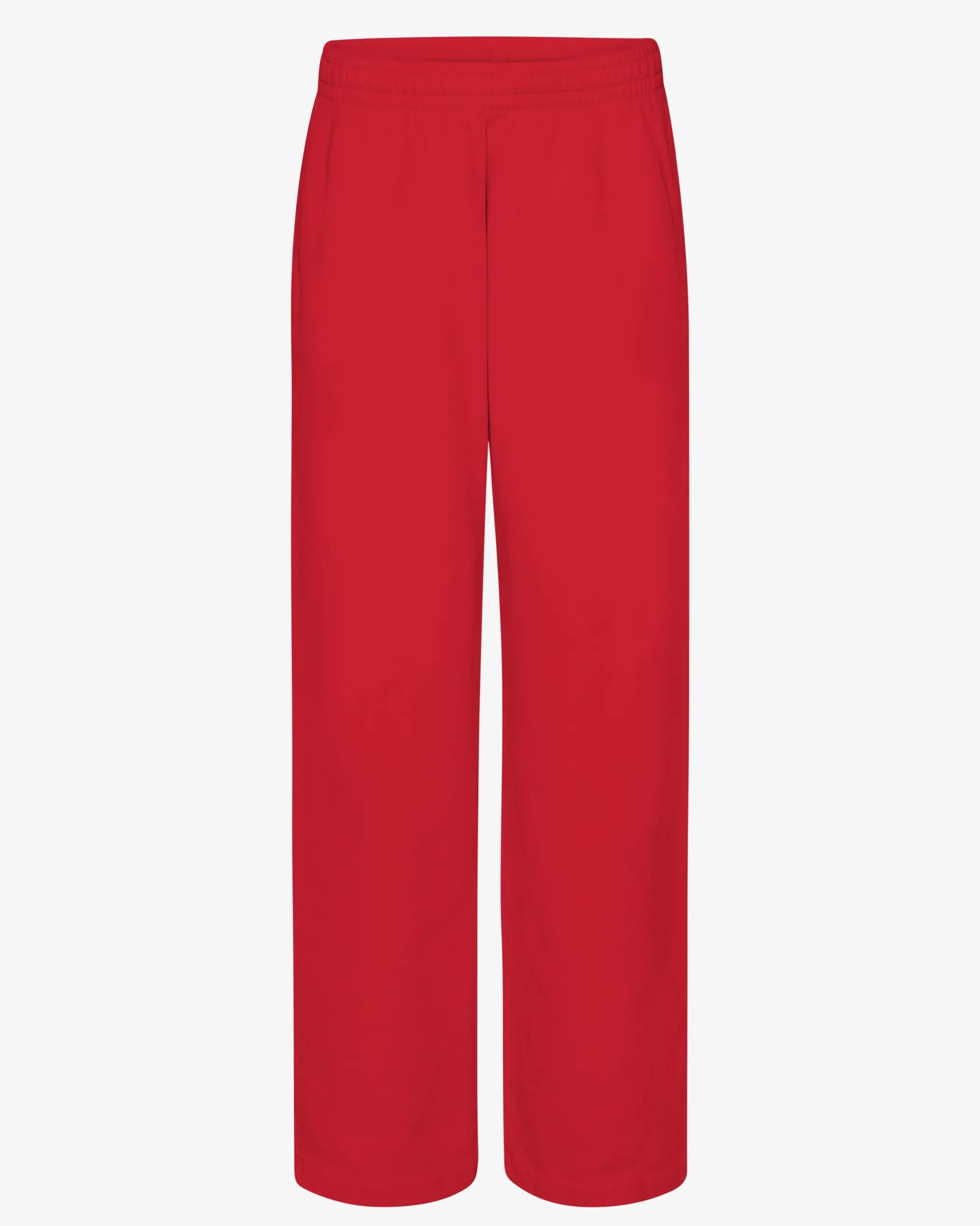 Organic Straight Leg Sweatpants - Scarlet Red