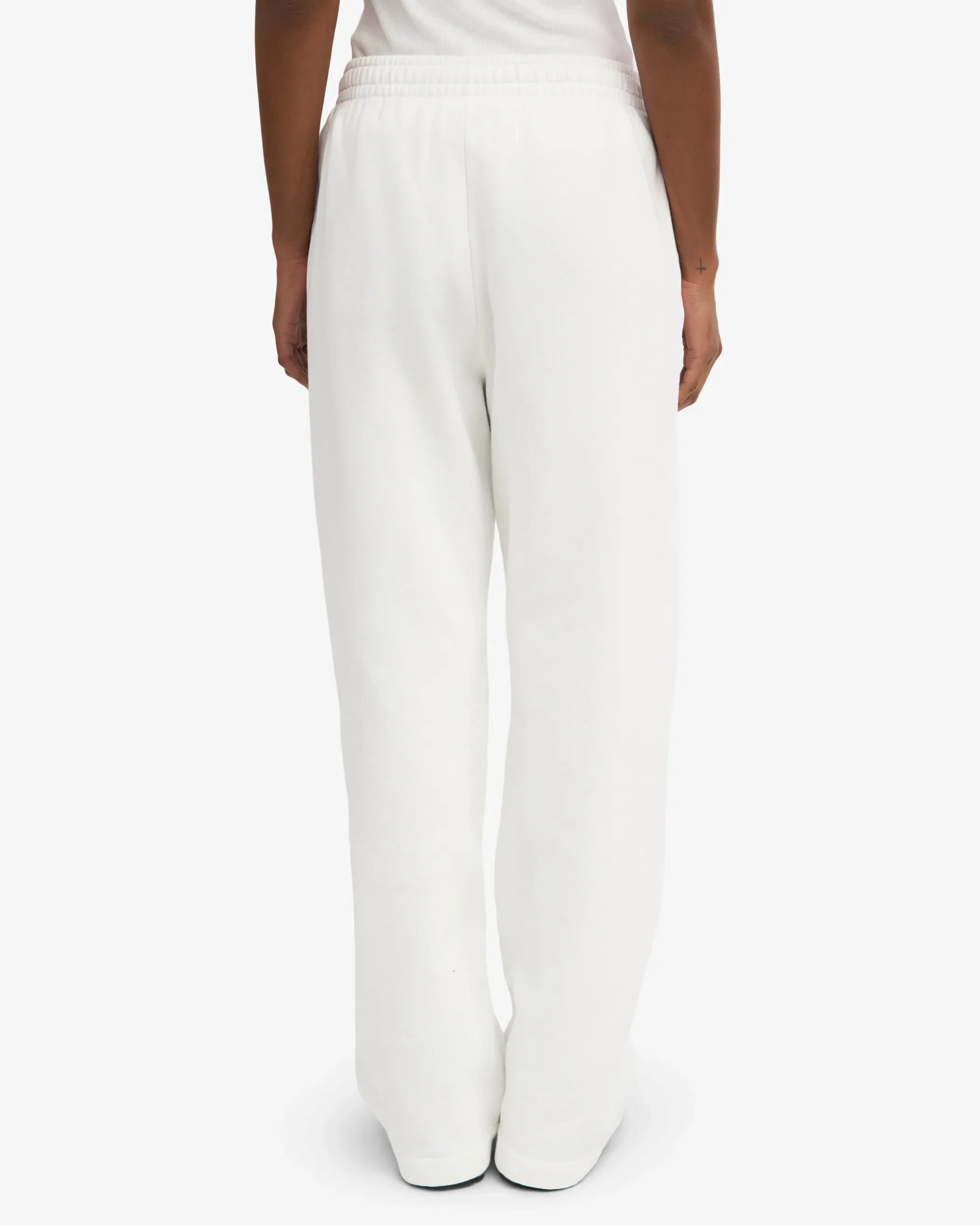 Organic Straight Leg Sweatpants - Optical White