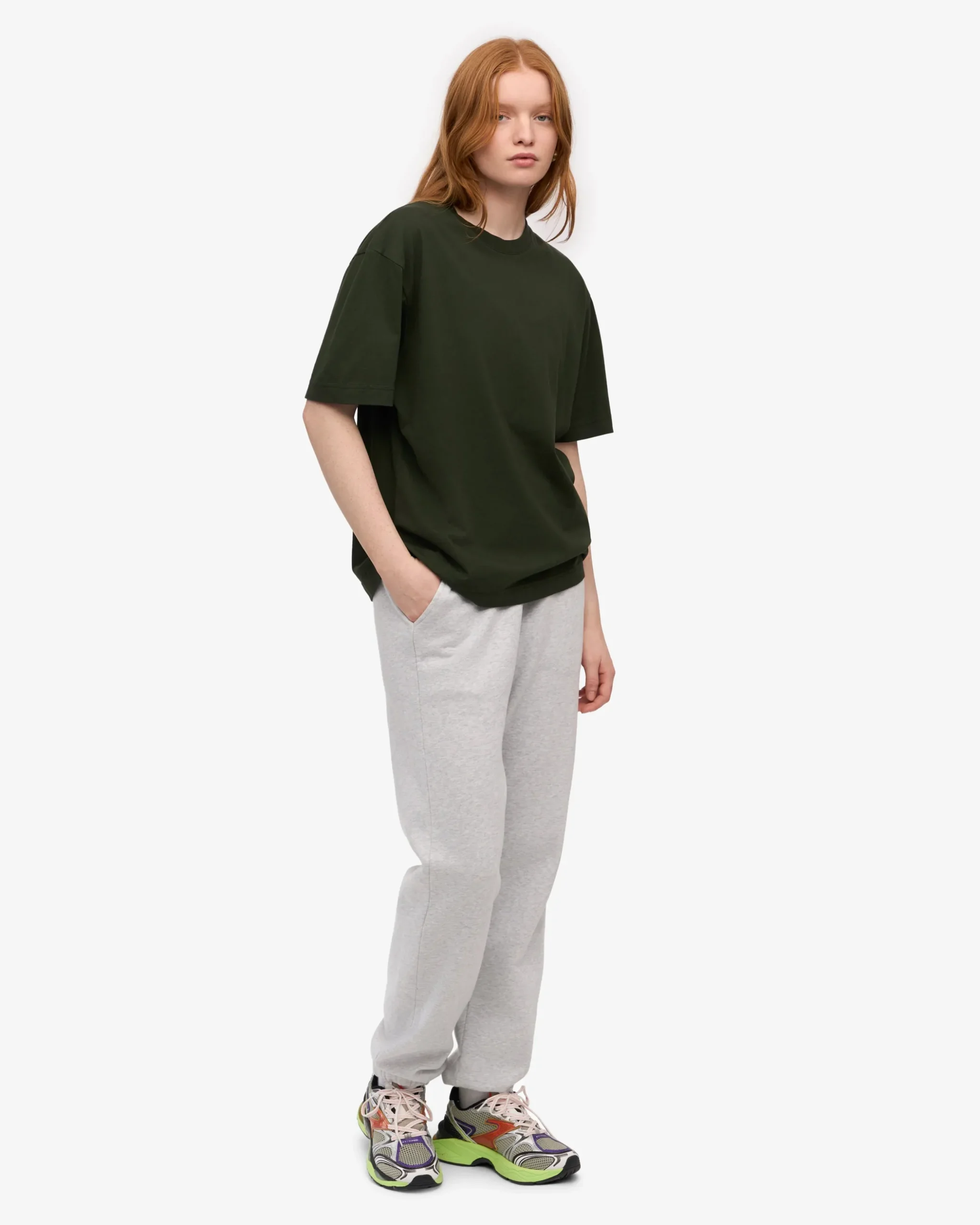 Organic Sweatpants - Snow Melange