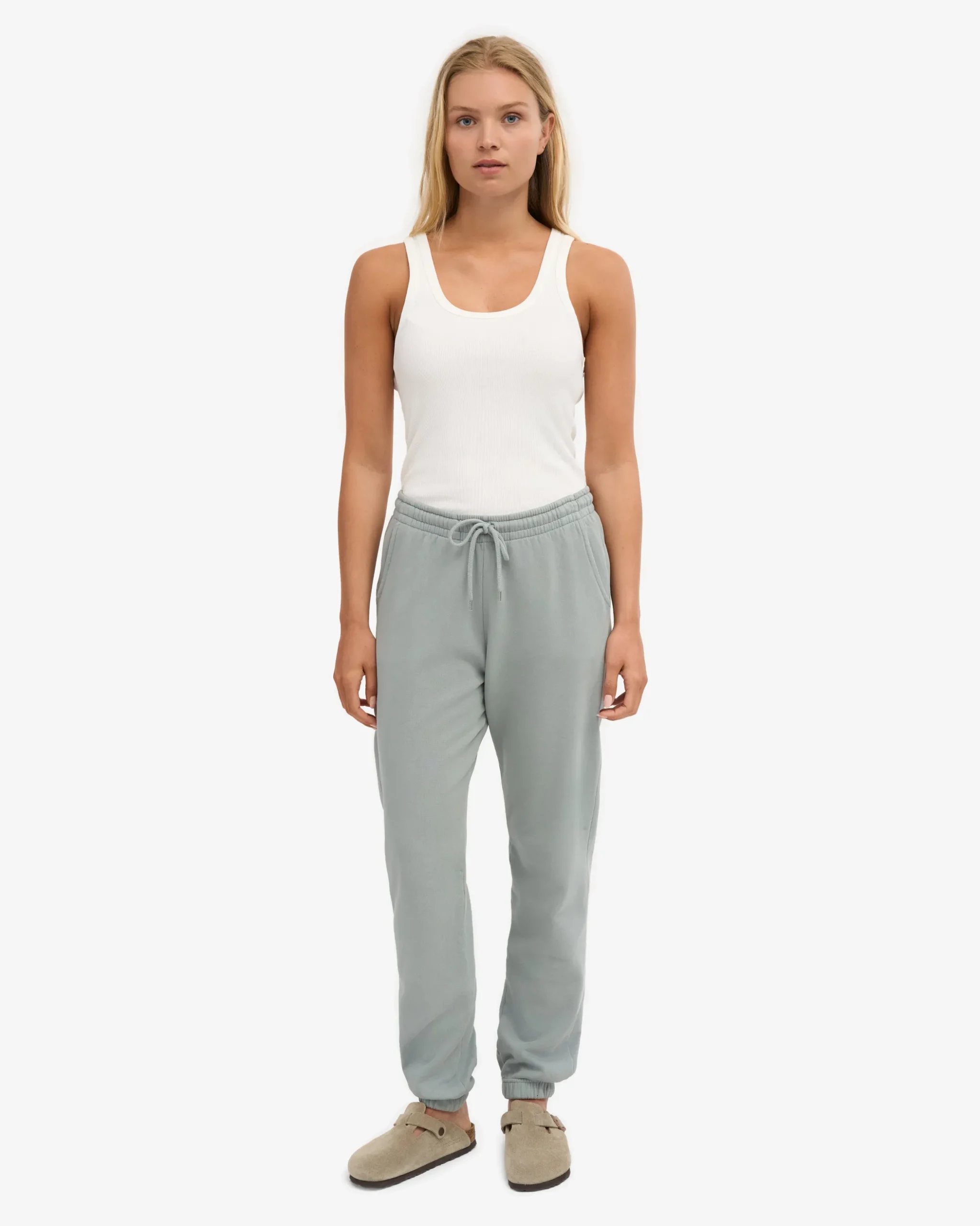 Organic Sweatpants - Steel Blue