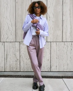 Organic Twill Pants - Navy Blue
