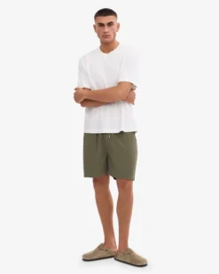Organic Twill Shorts - Deep Black & Dusty Olive (2-Pack)