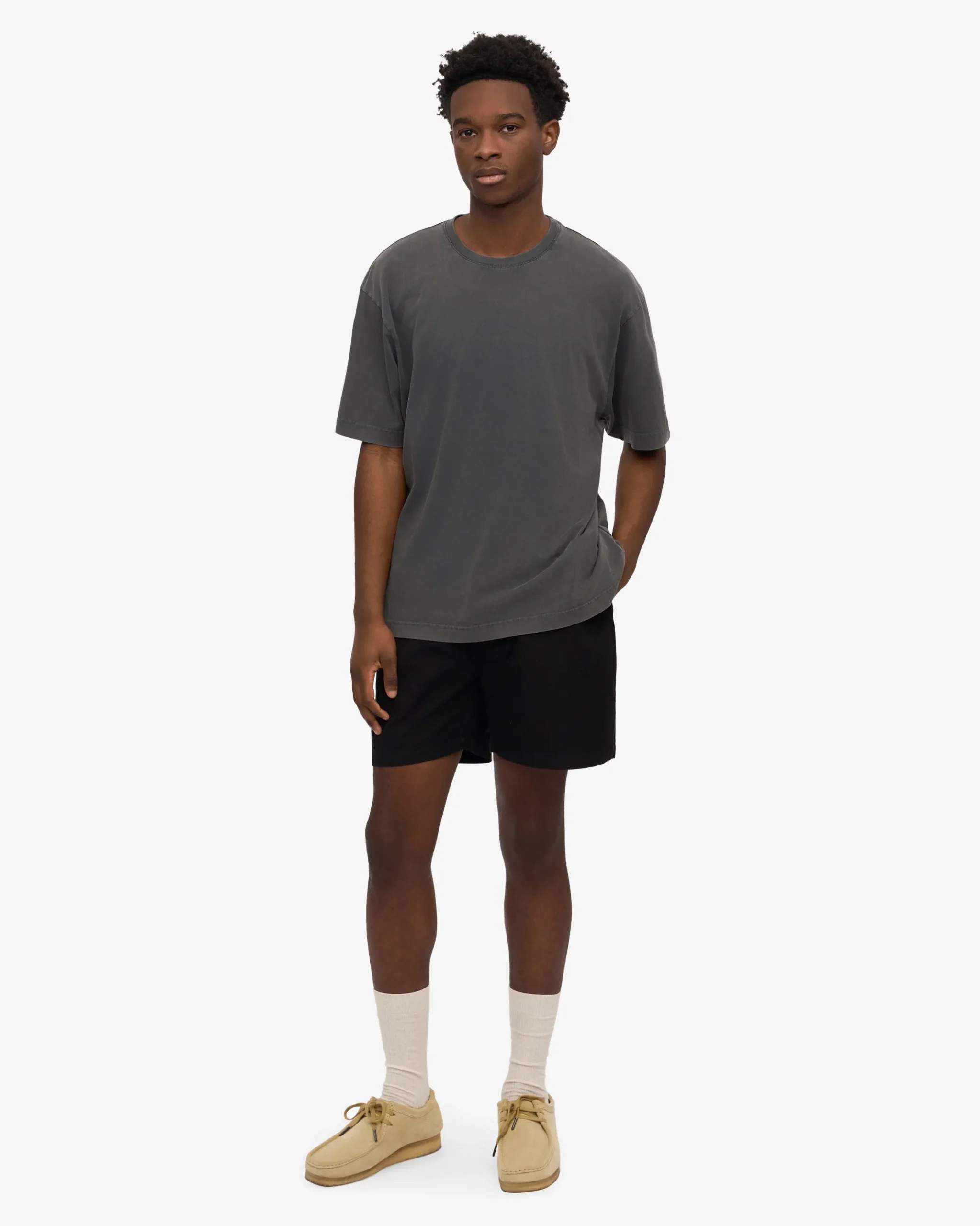 Organic Twill Shorts - Deep Black & Navy Blue (2-Pack)