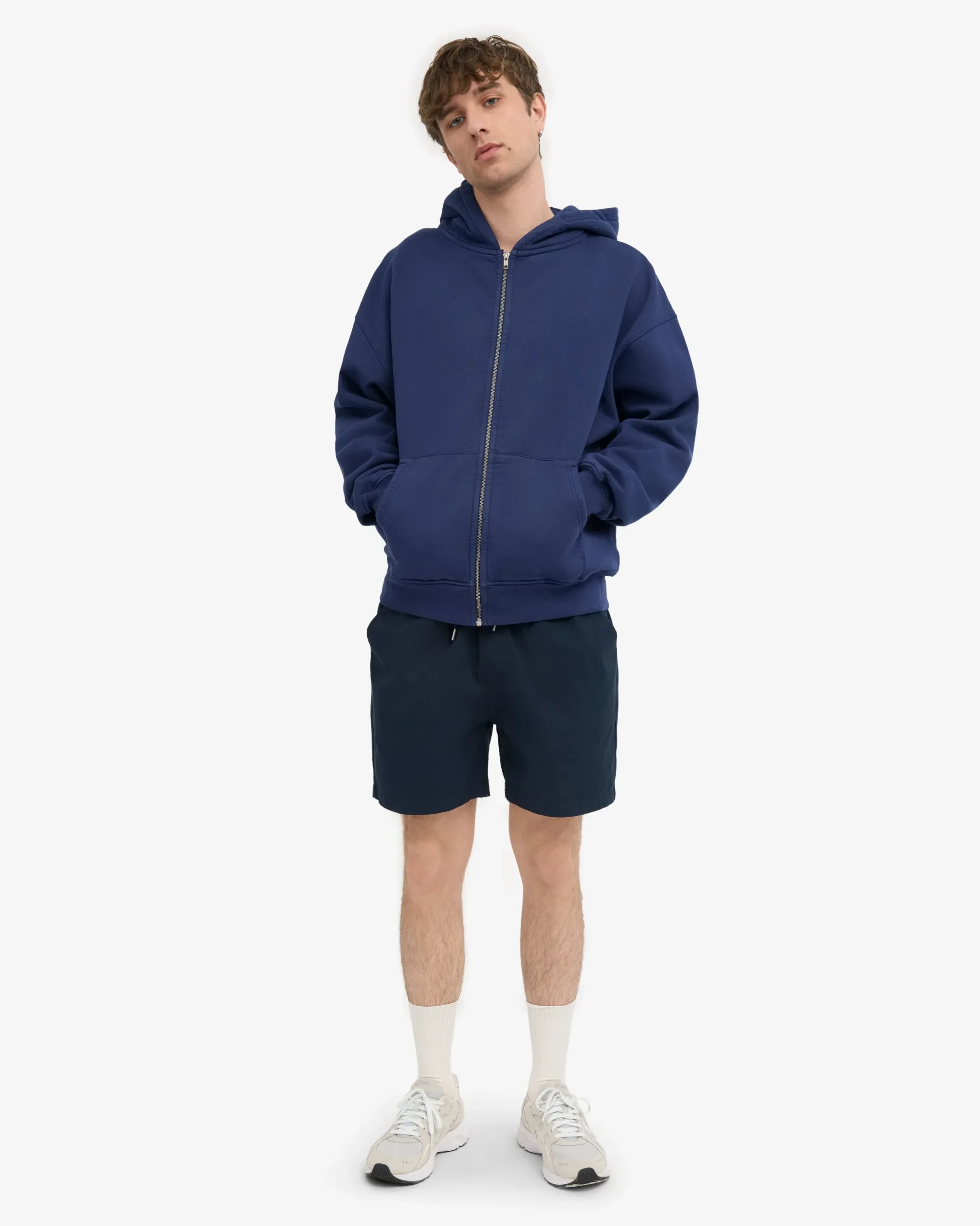 Organic Twill Shorts - Deep Black & Navy Blue (2-Pack)