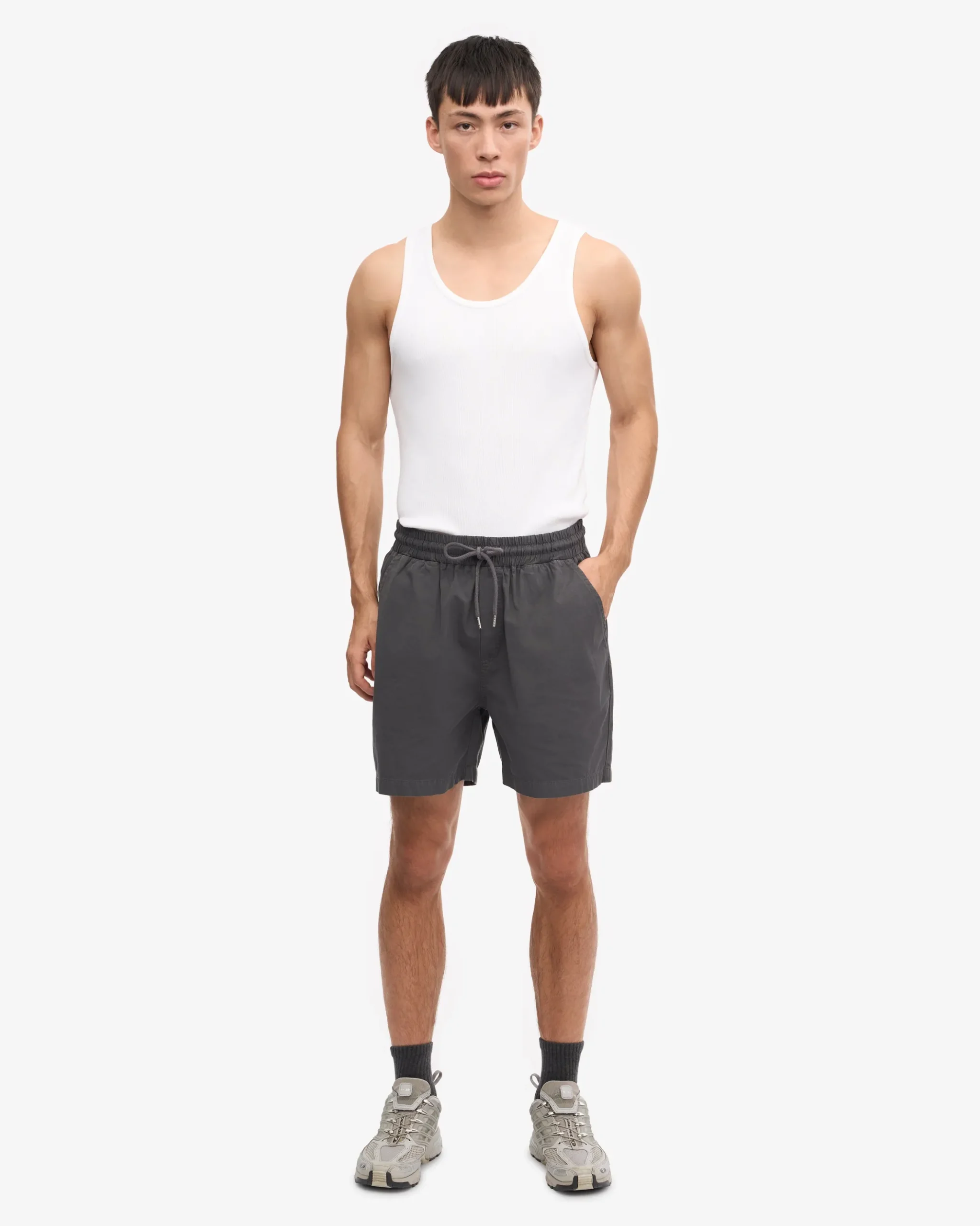 Organic Twill Shorts - Lava Grey & Dusty Olive (2-Pack)