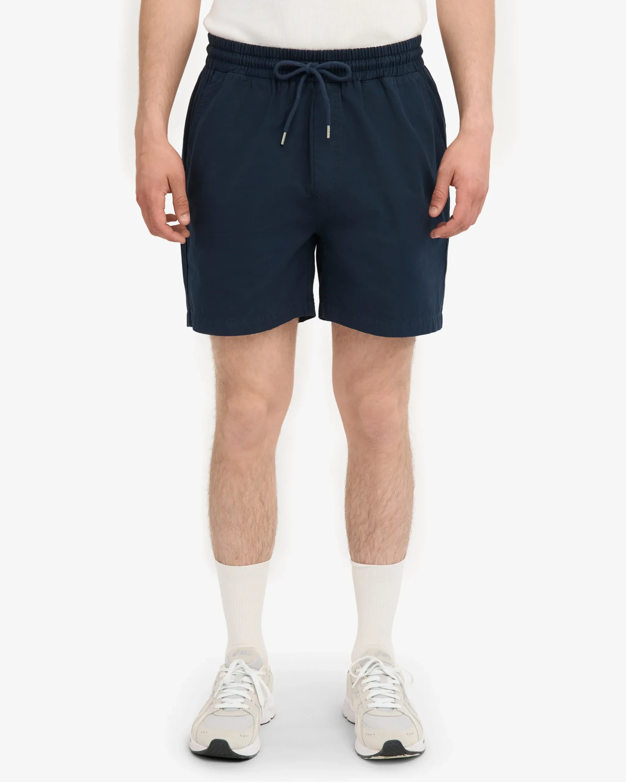 Organic Twill Shorts - Navy Blue & Ivory White (2-Pack)