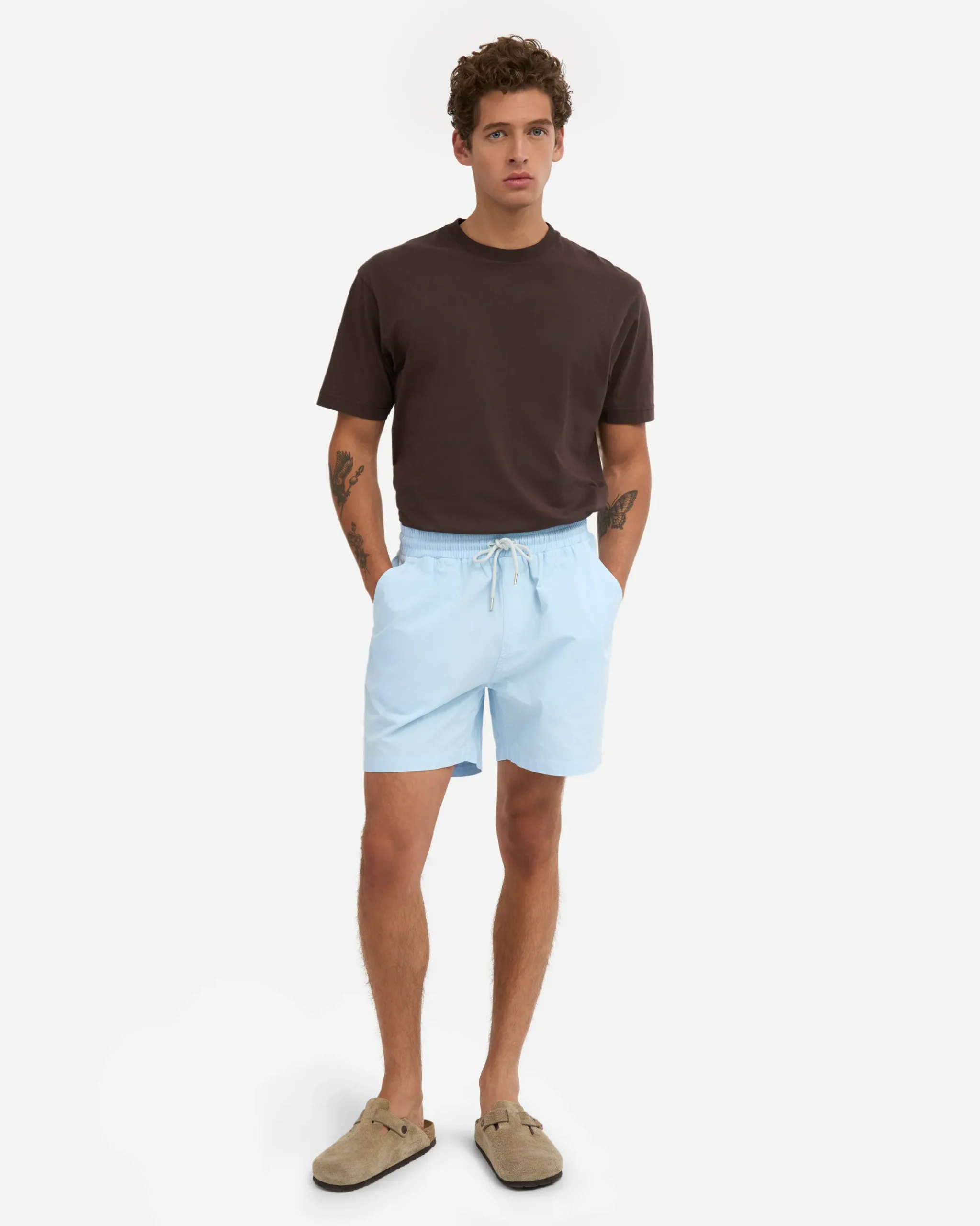 Organic Twill Shorts - Polar Blue