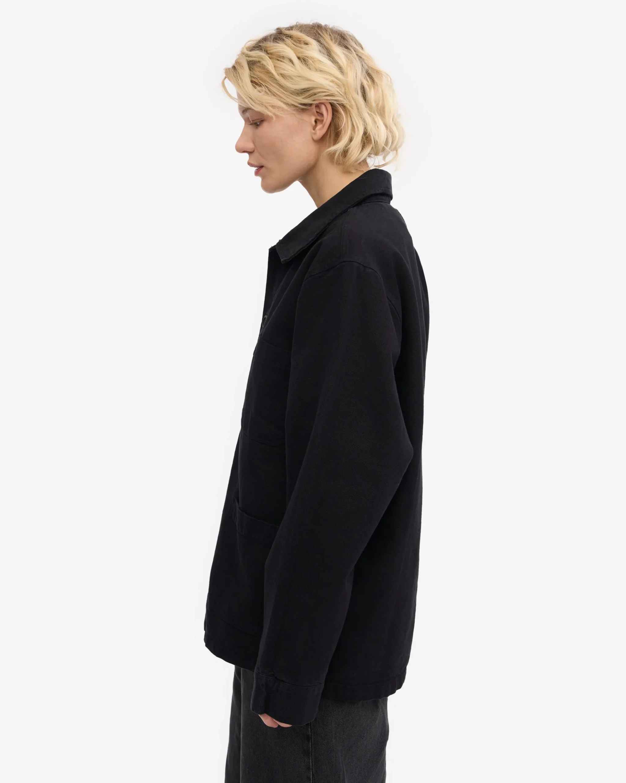 Organic Workwear Jacket - Deep Black