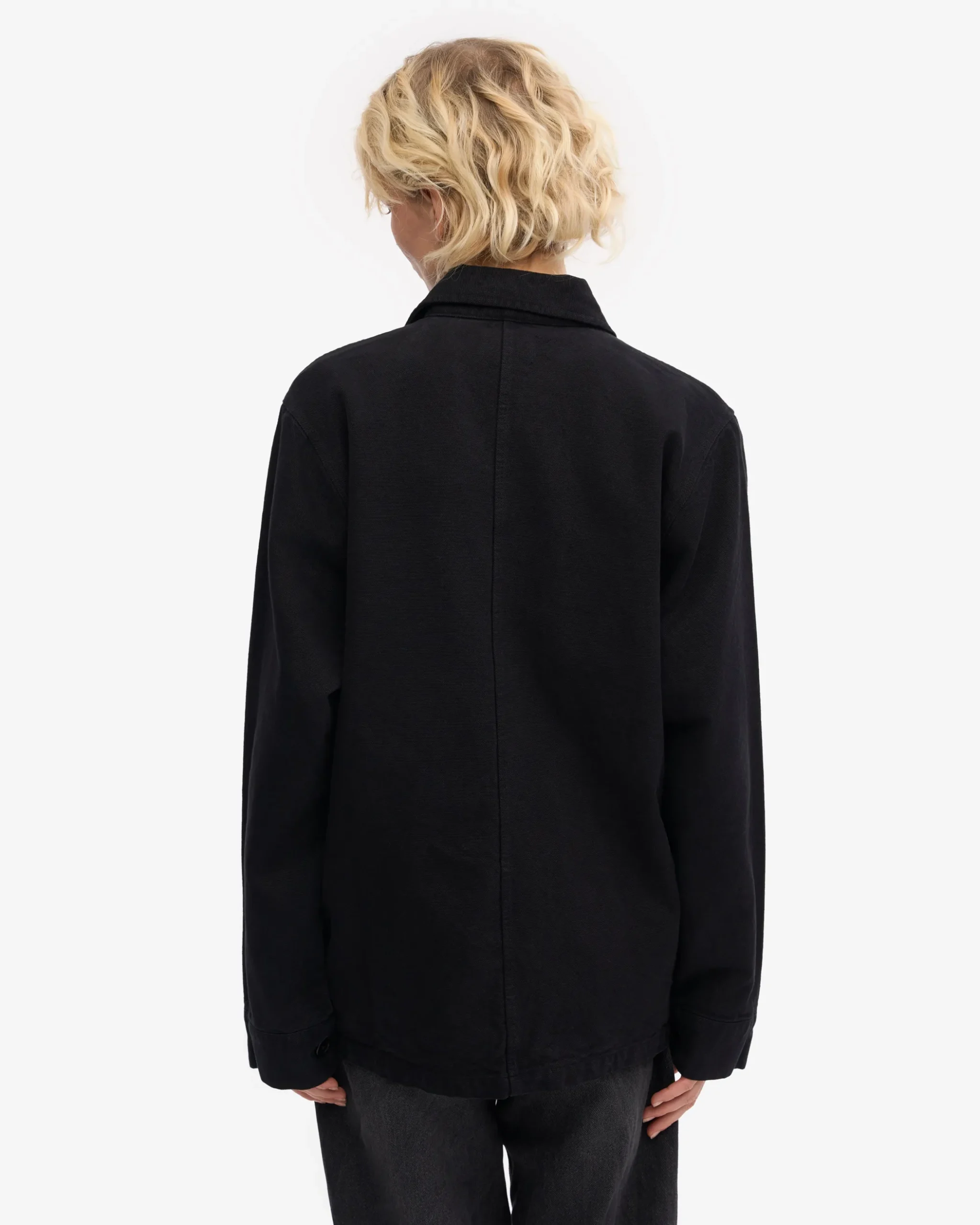Organic Workwear Jacket - Deep Black