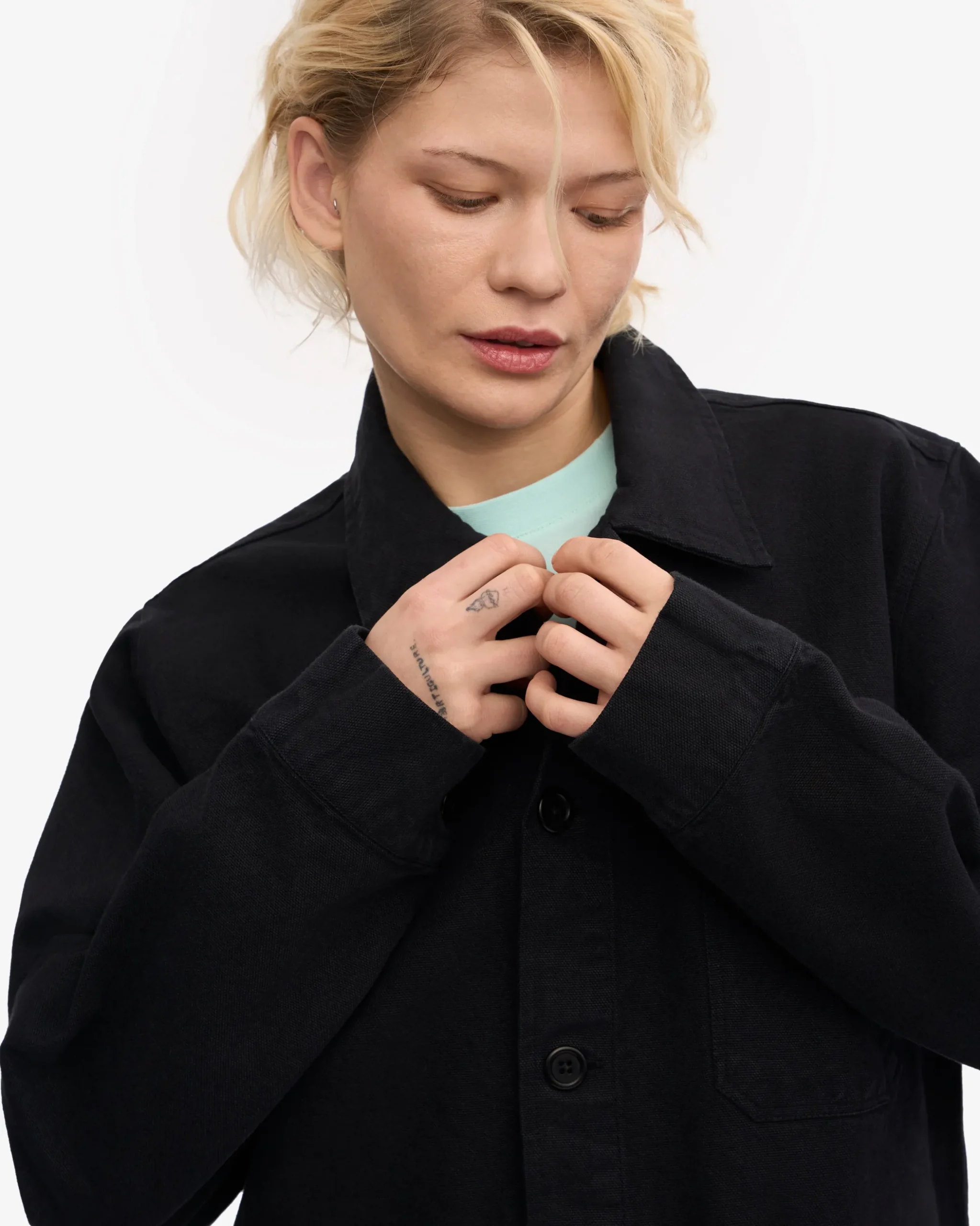 Organic Workwear Jacket - Deep Black