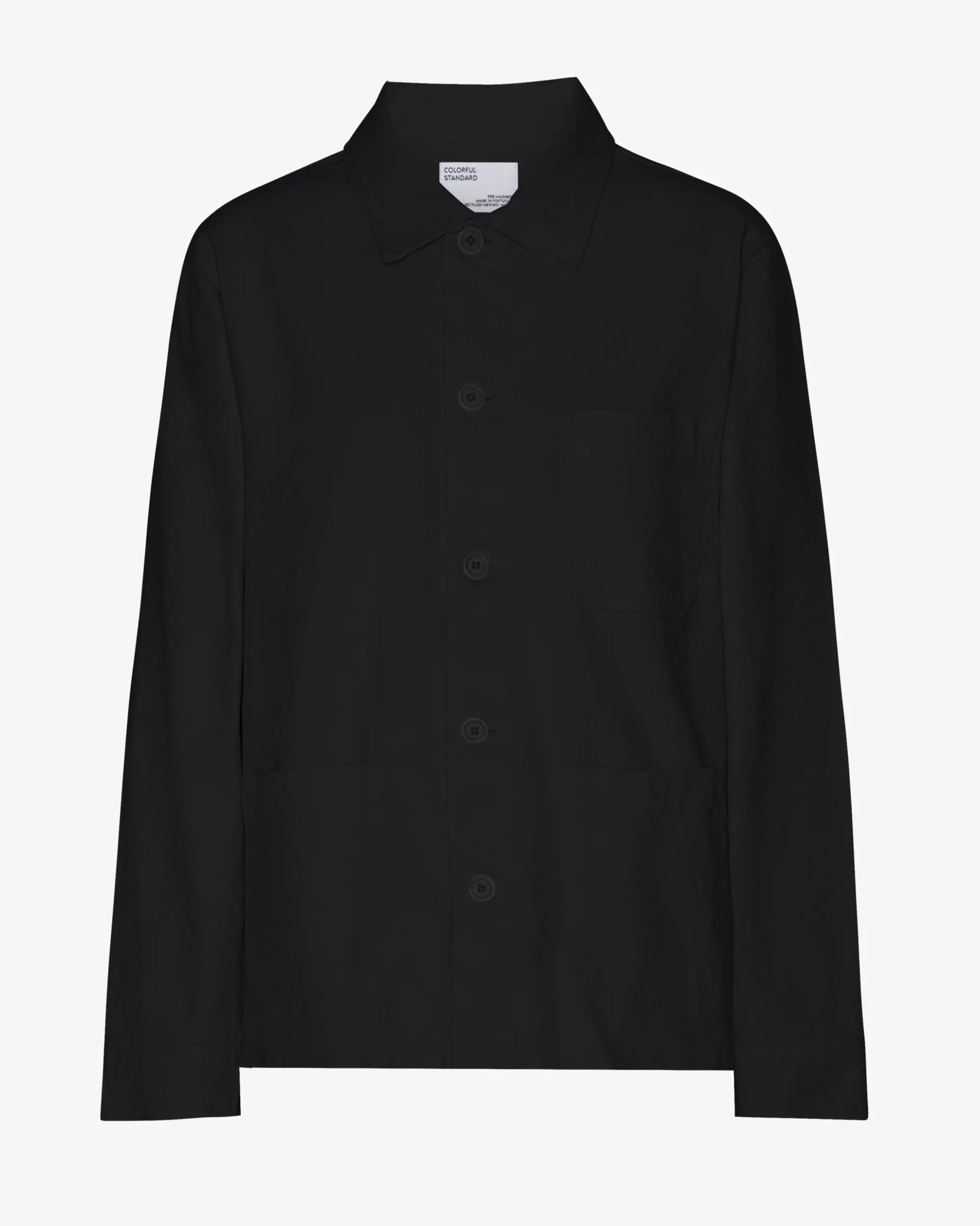Organic Workwear Jacket - Deep Black
